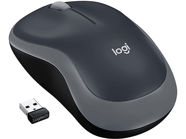 LOGITECH M185 USB Alıcılı Kompakt Kablosuz Mouse - Gri