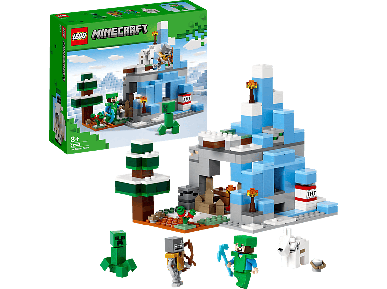 LEGO Minecraft 21243 Die Vereisten Gipfel Bausatz, Mehrfarbig