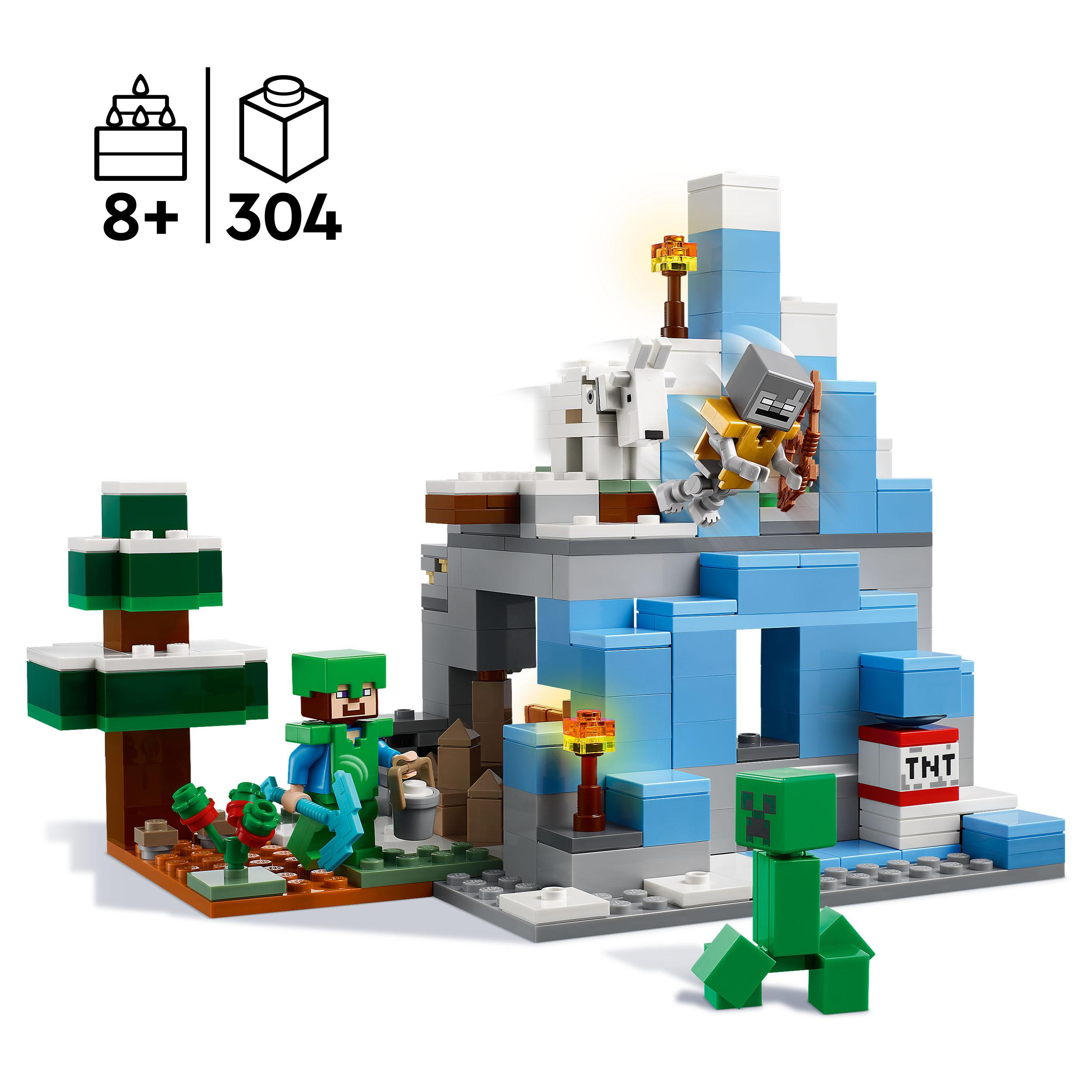 LEGO Minecraft 21243 Die Vereisten Mehrfarbig Gipfel Bausatz