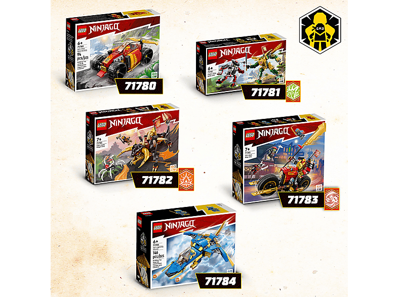 Lego NinjaGO 71780 Kais Ninja-Rennwagen evo Bausatz — Foto 5 von 5