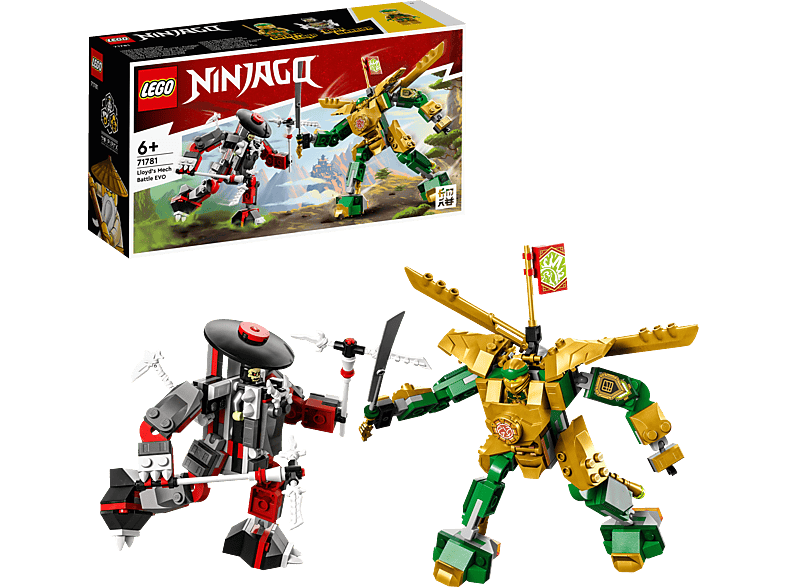 LEGO NINJAGO 71781 Lloyds Mech-Duell EVO Bausatz, Mehrfarbig