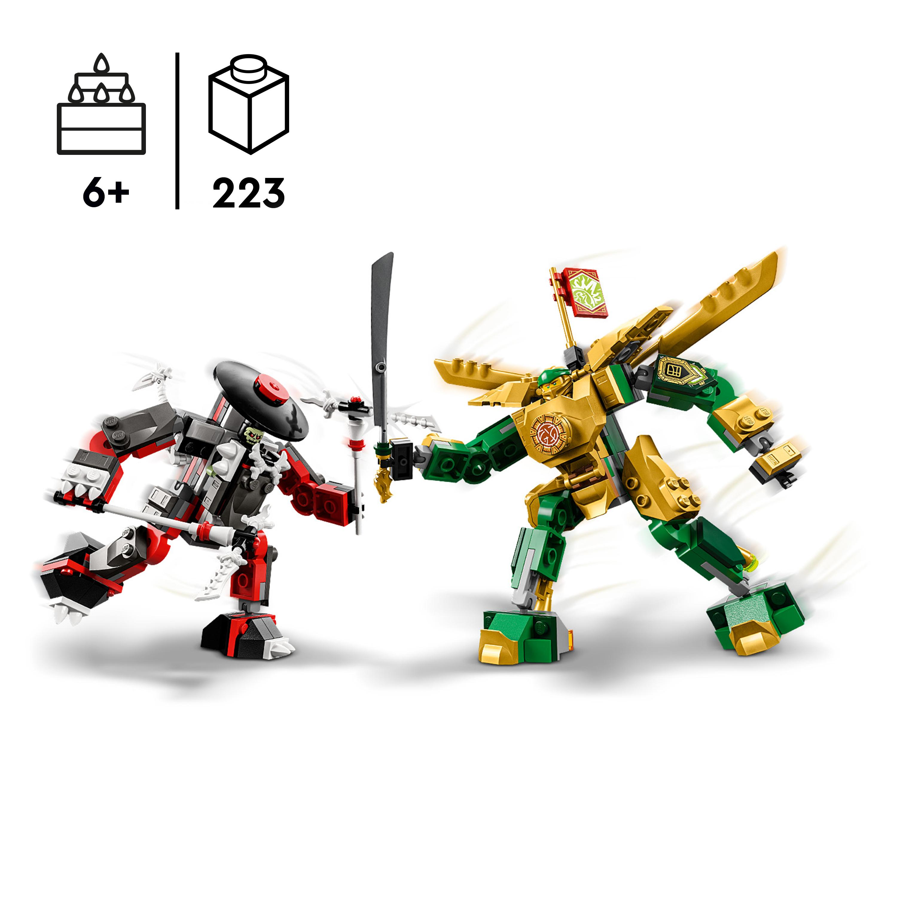 LEGO NINJAGO 71781 Mech-Duell EVO Bausatz, Lloyds Mehrfarbig
