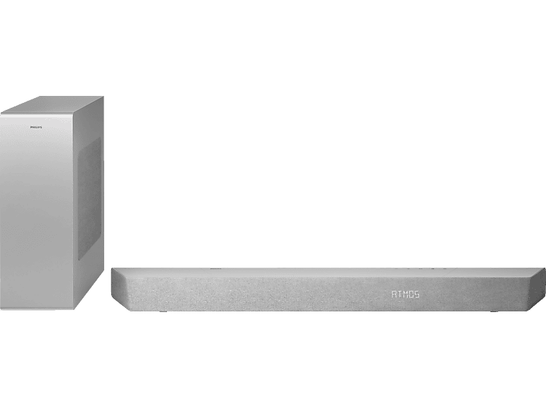 PHILIPS TAB 8507/10, Soundbar mit kabellosem Subwoofer, silber | MediaMarkt