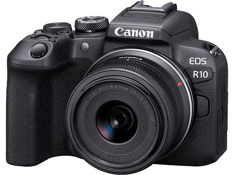 CANON EOS R10 + RF-S 18-45mm f/4.5-6.3 IS STM Kit Fotoğraf Makinesi Siyah