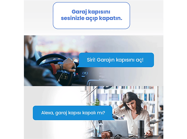 MEROSS Wi-Fi Uzaktan Kontrollü Akıllı 3 Garaj Kapısı Kontrollü Anahtar_1