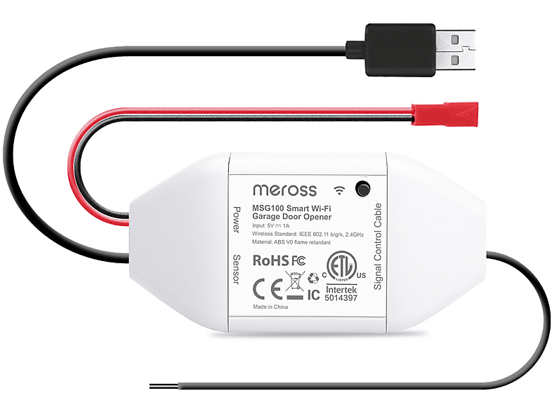 MEROSS Wi-Fi Uzaktan Kontrollü Akıllı Garaj Kapısı Anahtarı