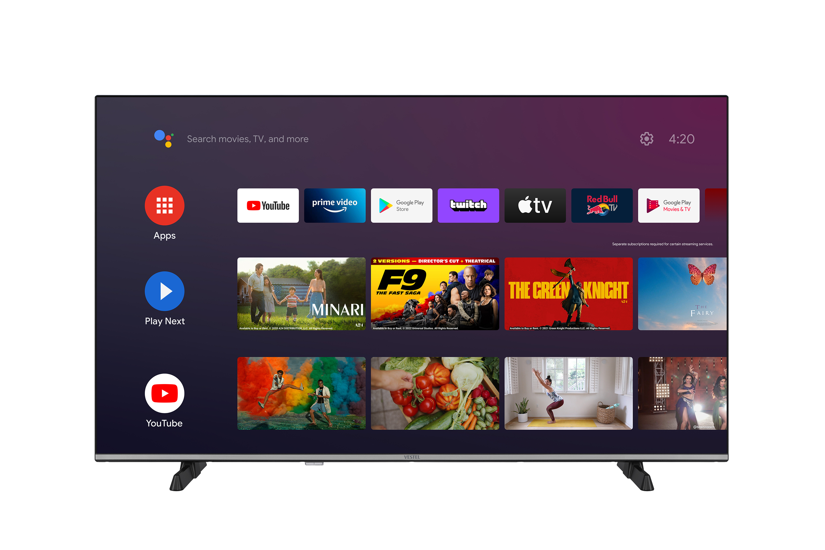 VESTEL 50UA9630 50 inç 126 Ekran Uydu Alıcılı Android Smart 4K Ultra HD LED TV