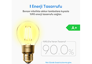 MEROSS 810L/6W Ayarlanabilir Akıllı LED Ampul Sarı-Beyaz_1