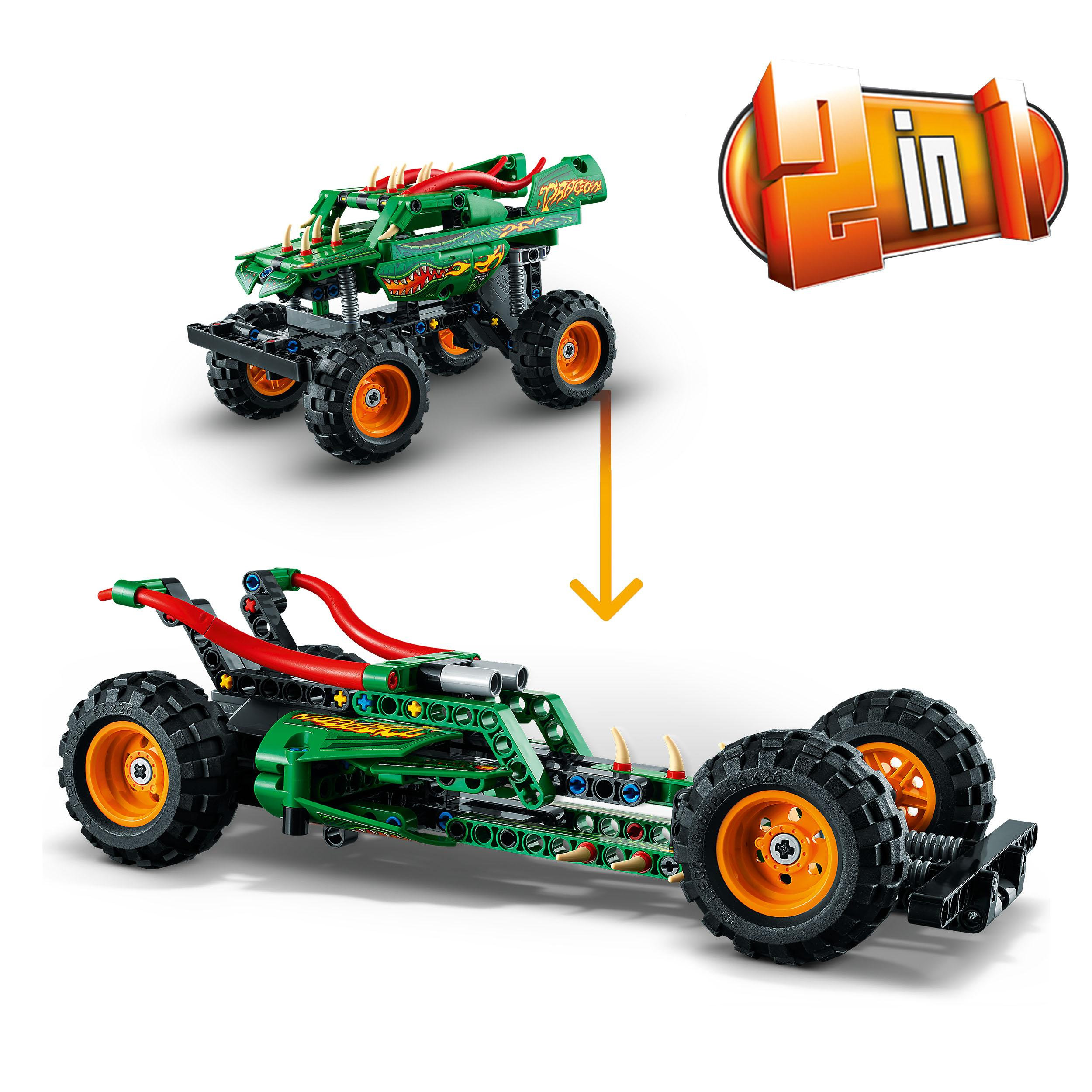 Jam™ Bausatz, Dragon™ Mehrfarbig 42149 Monster LEGO Technic