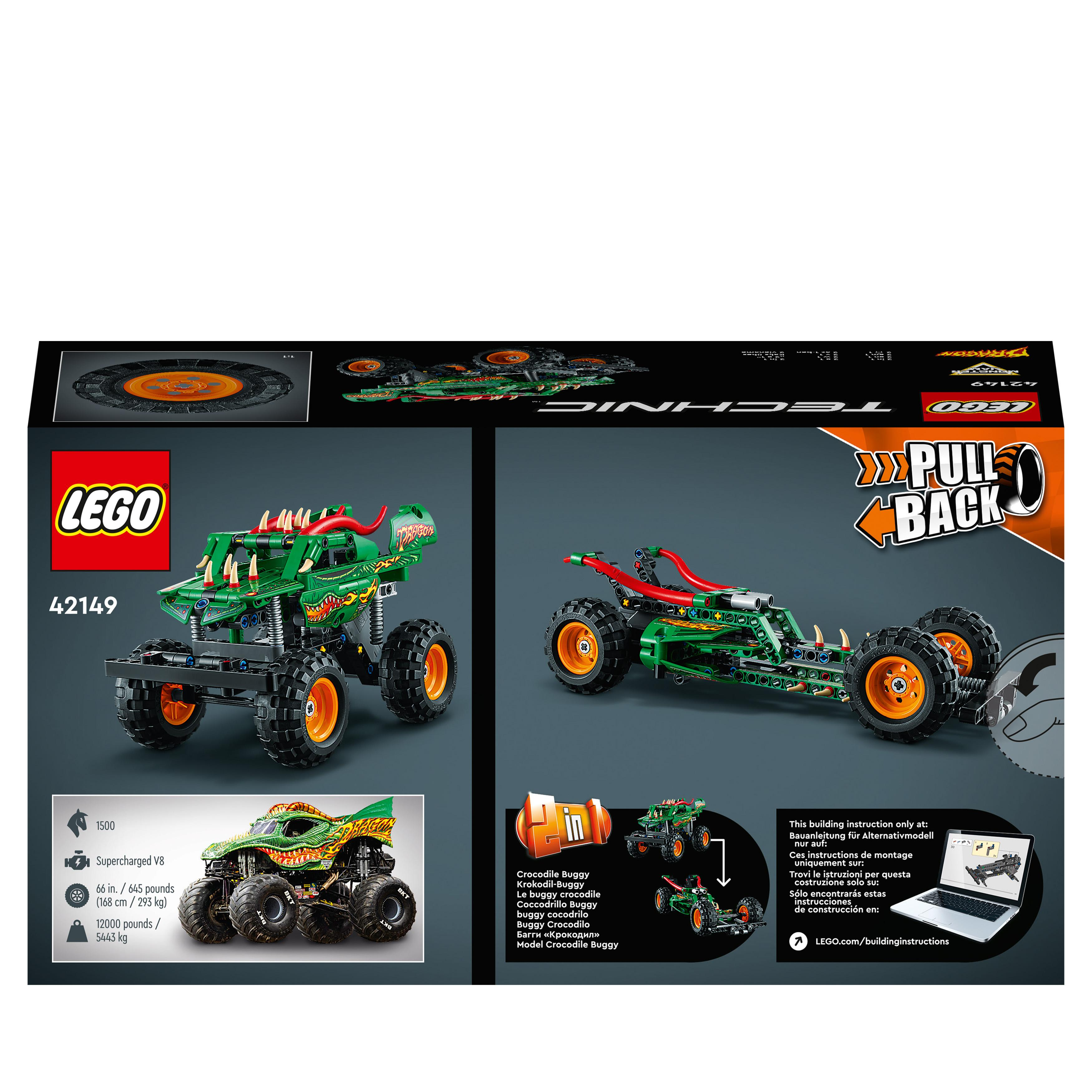 LEGO Technic 42149 Dragon™ Mehrfarbig Jam™ Monster Bausatz