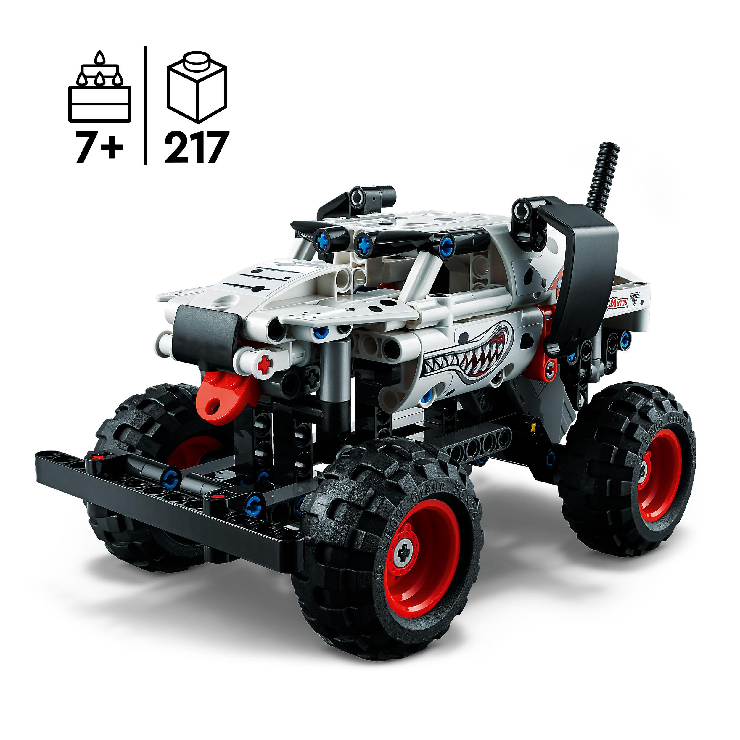 LEGO Technic 42150 Monster Bausatz, Mutt™ Jam™ Mehrfarbig Dalmatian Monster