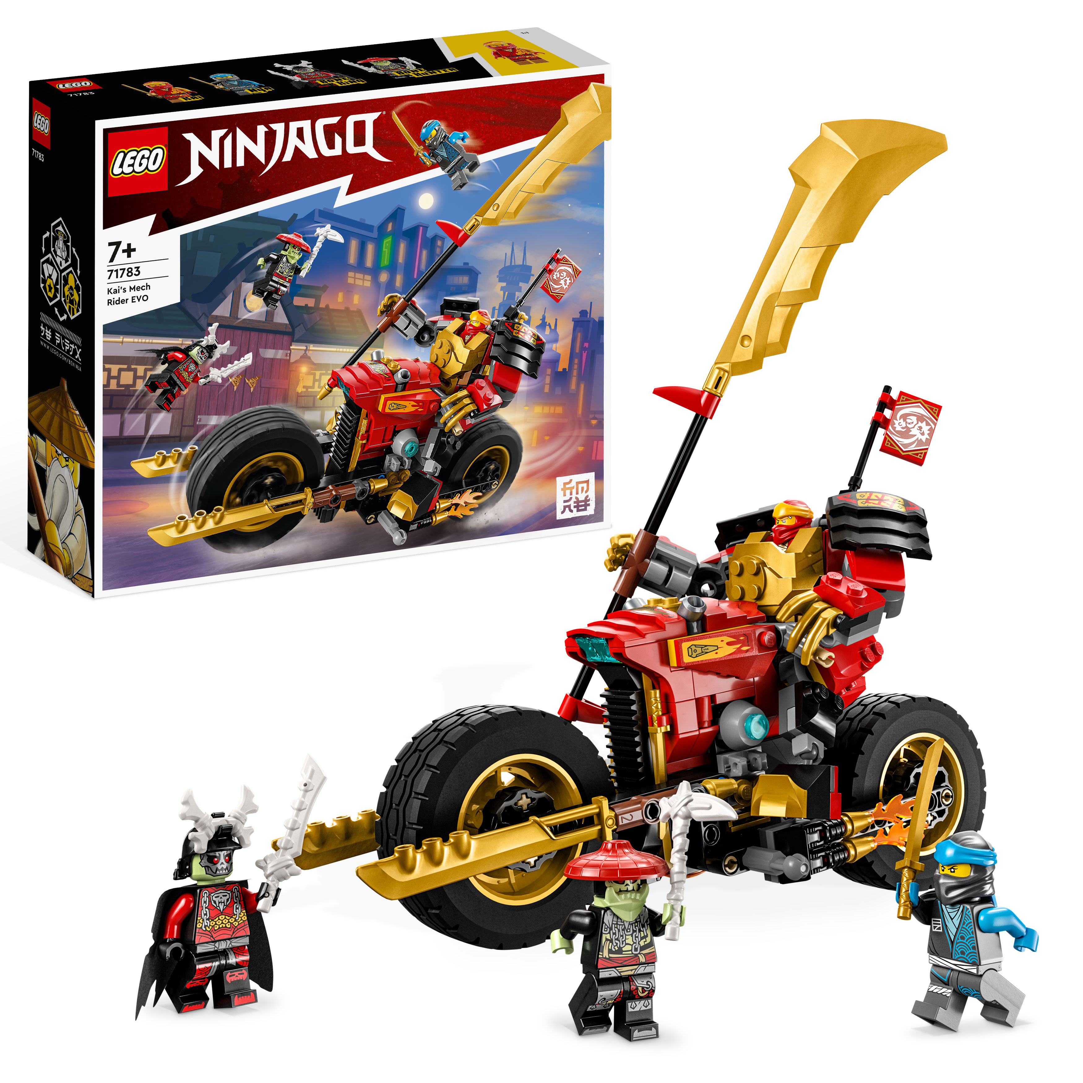 NINJAGO LEGO 71783 EVO Kais Mehrfarbig Bausatz, Mech-Bike