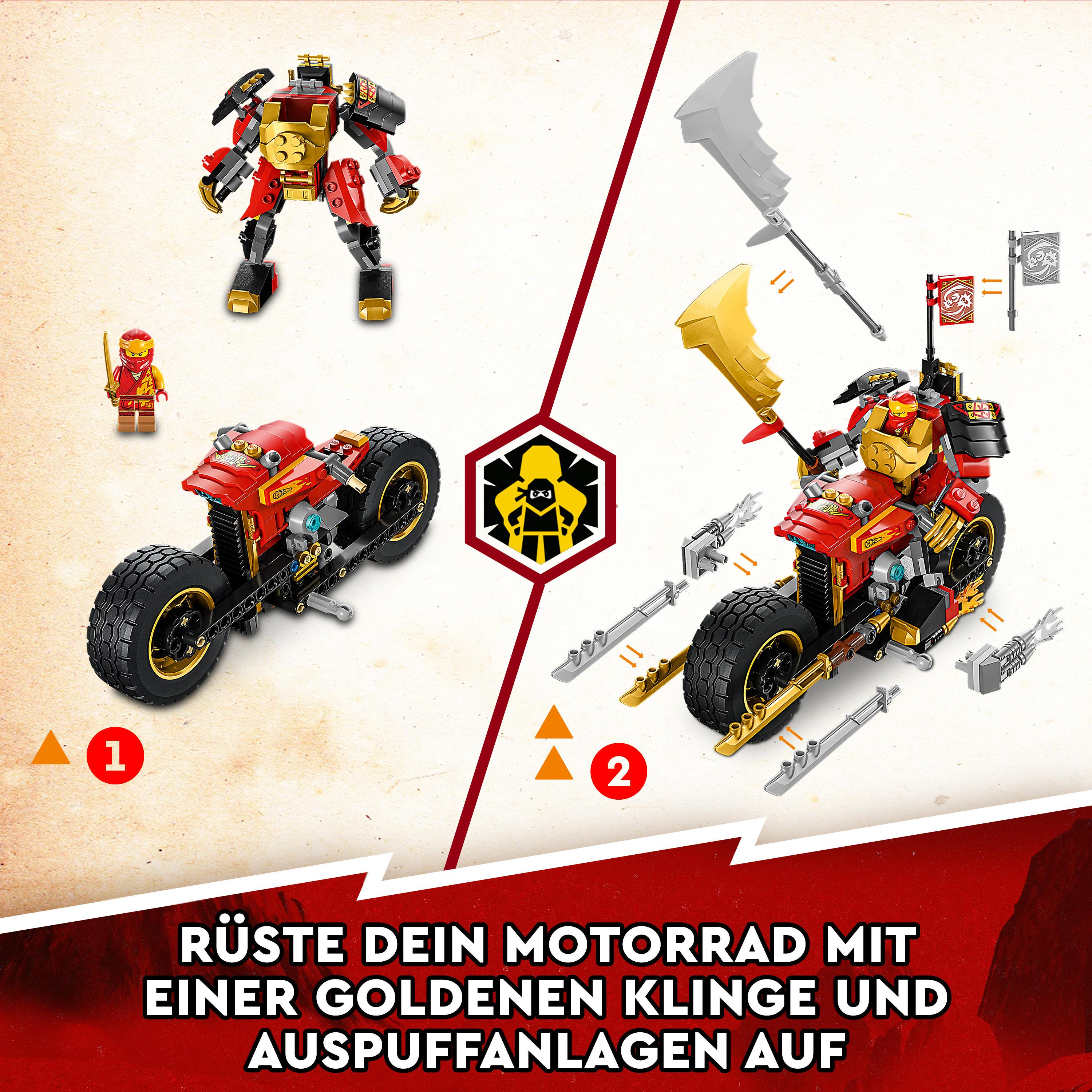 LEGO NINJAGO 71783 Kais Bausatz, EVO Mech-Bike Mehrfarbig