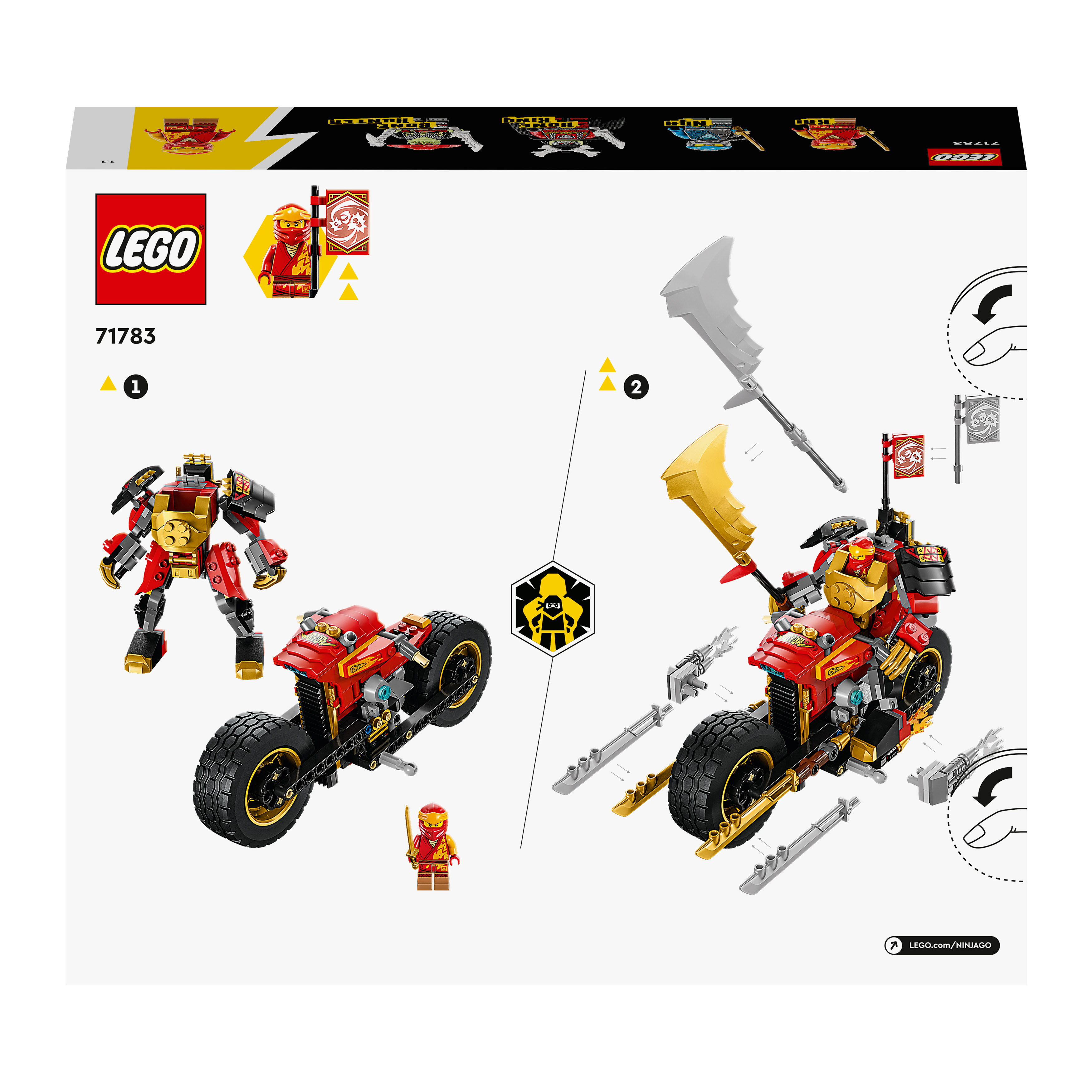 Kais Mech-Bike Bausatz, EVO 71783 Mehrfarbig NINJAGO LEGO