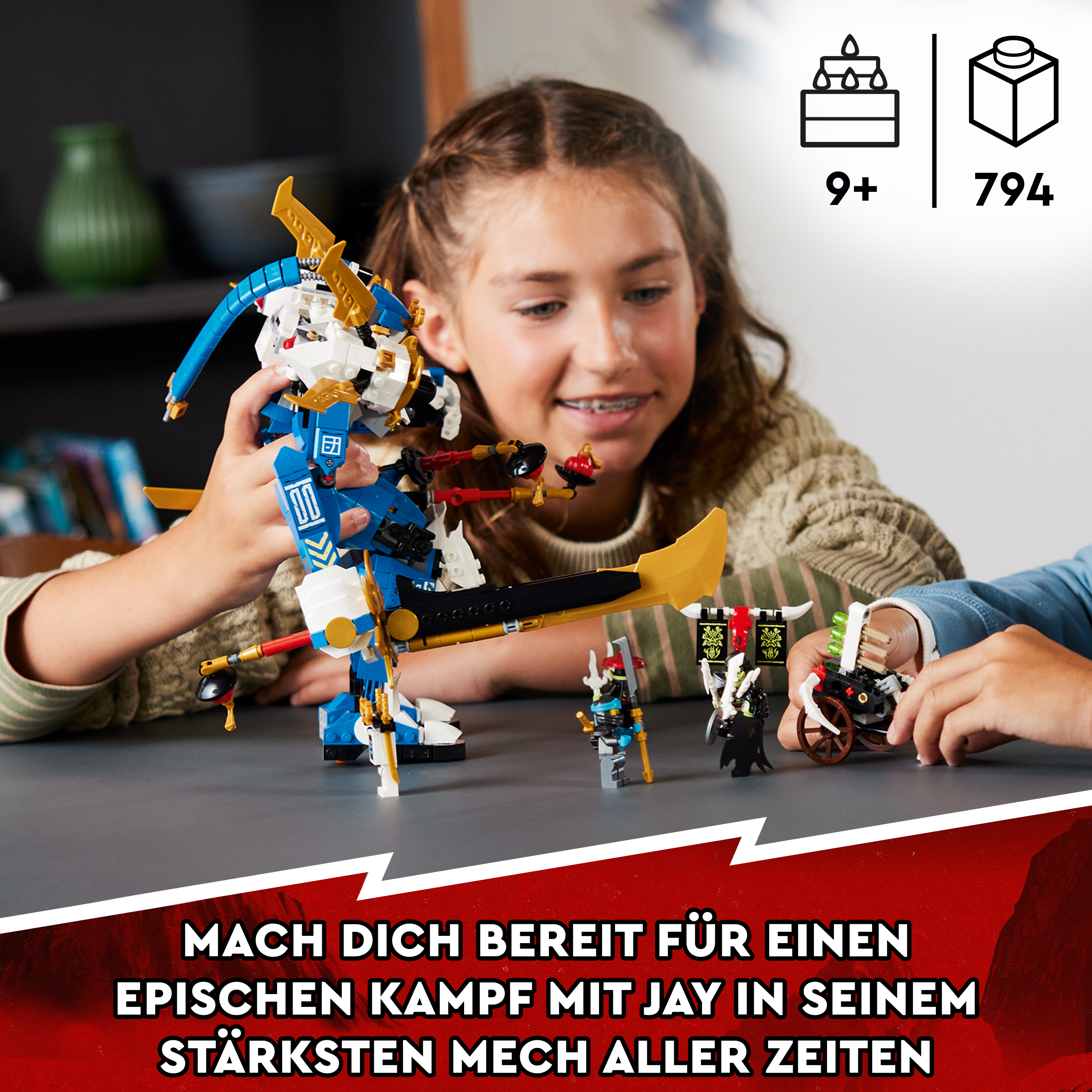 Mehrfarbig LEGO Titan-Mech NINJAGO 71785 Jays Bausatz,