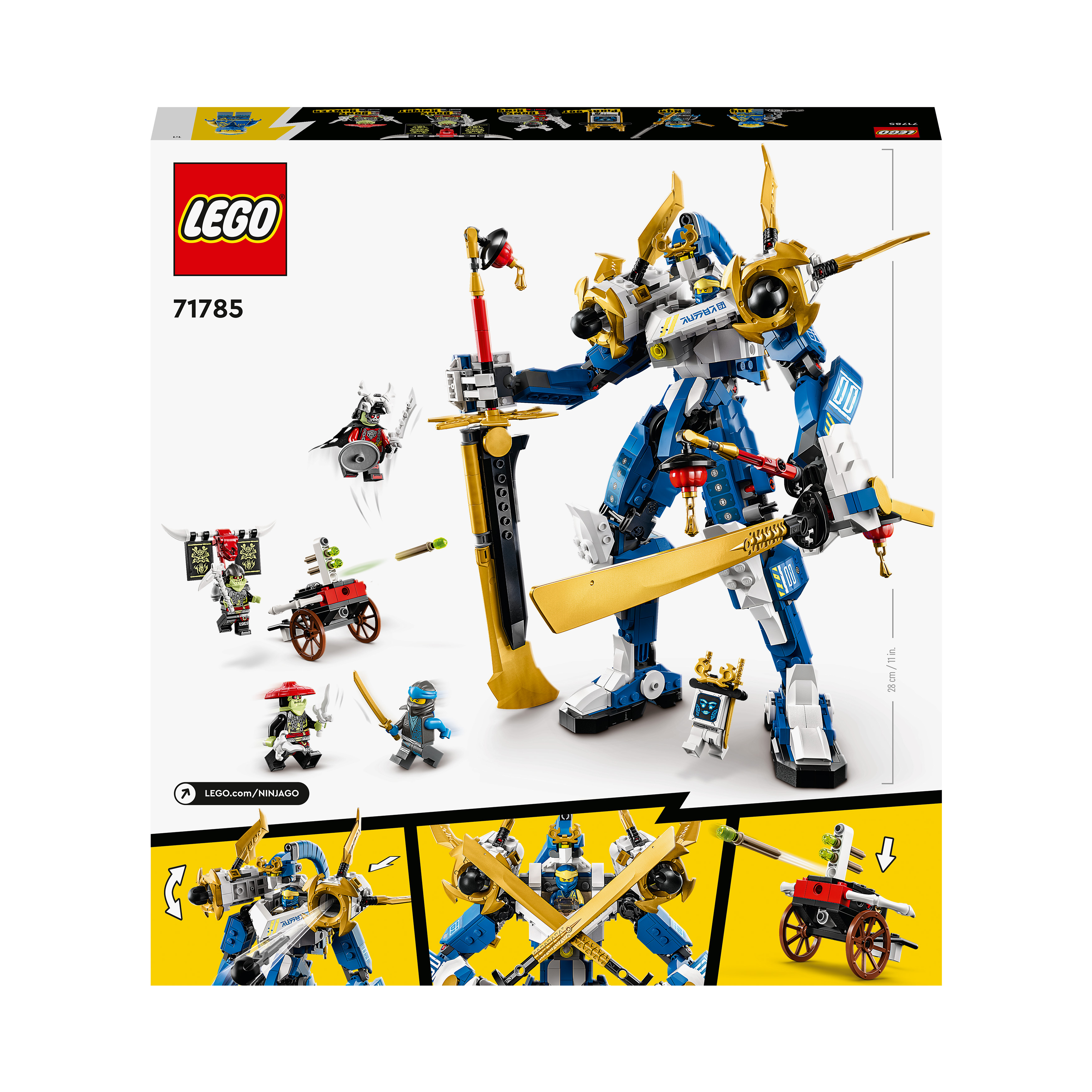 Mehrfarbig LEGO Titan-Mech NINJAGO 71785 Jays Bausatz,