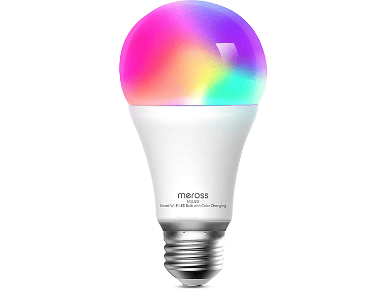 MEROSS Wi-Fi Uzaktan Kontrollü Akıllı Enerji Tasarruflu 810 Lümen RGB LED Ampul