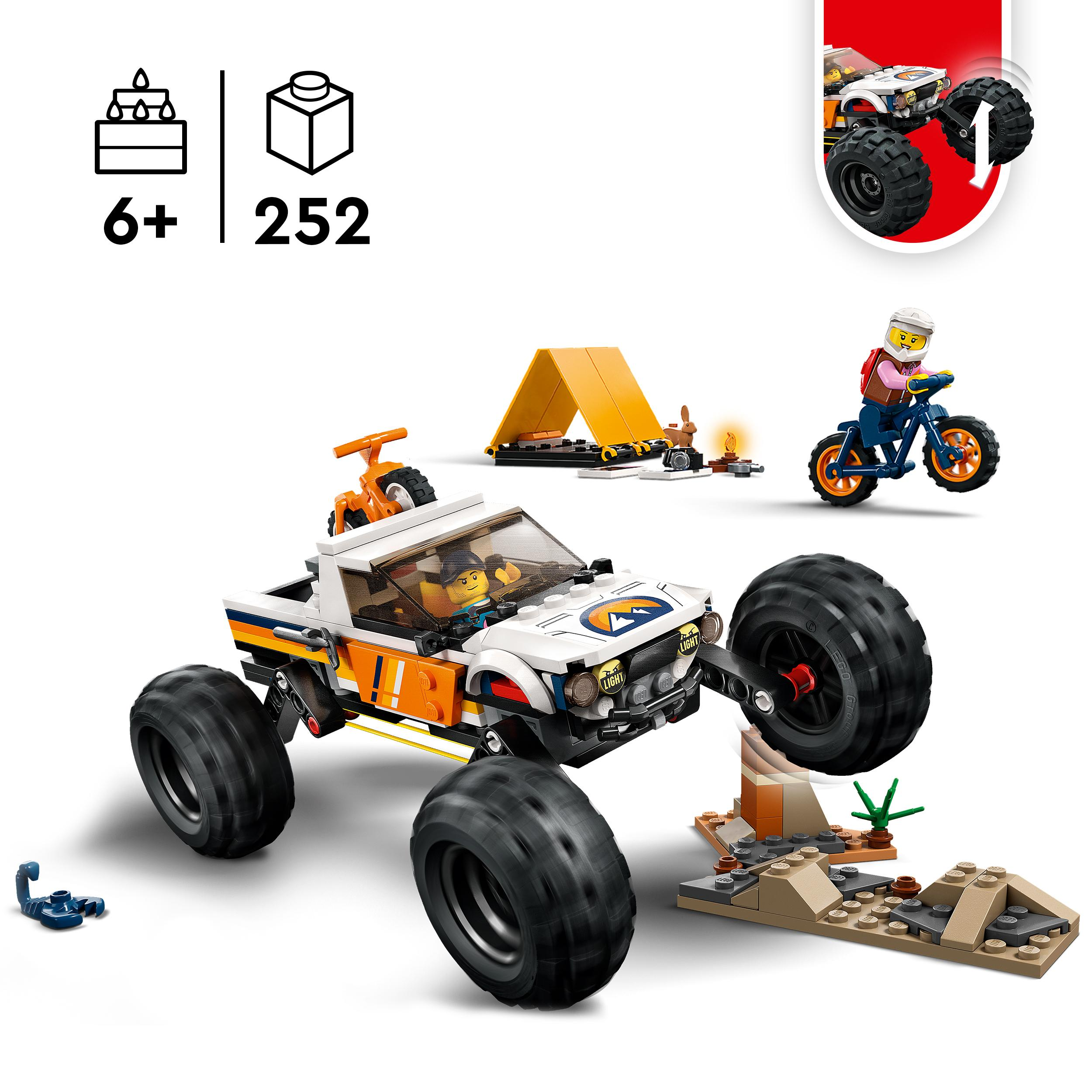 LEGO City 60387 Offroad Abenteuer Bausatz, Mehrfarbig