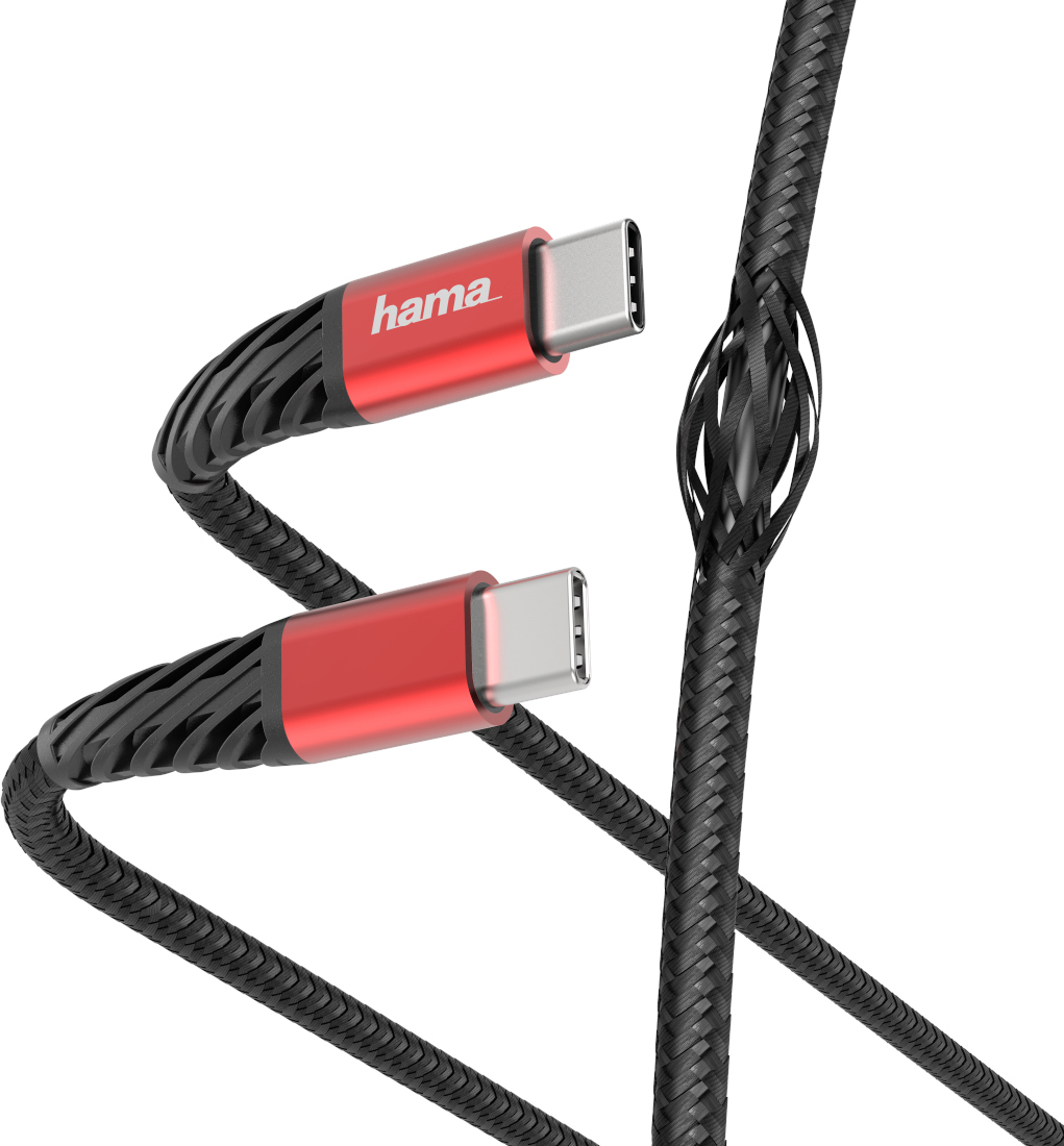 HAMA Câble USB-C - USB-C 1.5 m Noir (187219)