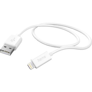 HAMA USB-A - Lightning-kabel 1 m Wit (201579)