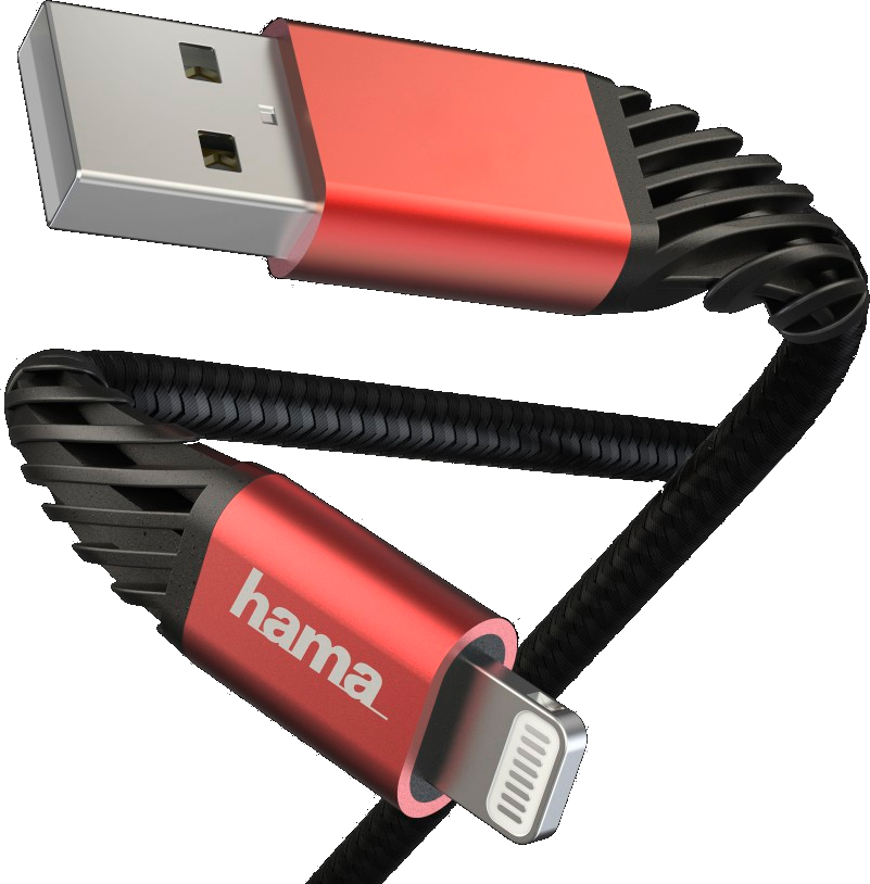HAMA Câble USB-A - Lightning 1.5 m Noir (187217)