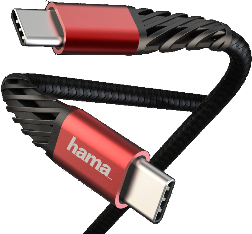 HAMA Câble USB-C - USB-C 1.5 m Noir (187219)