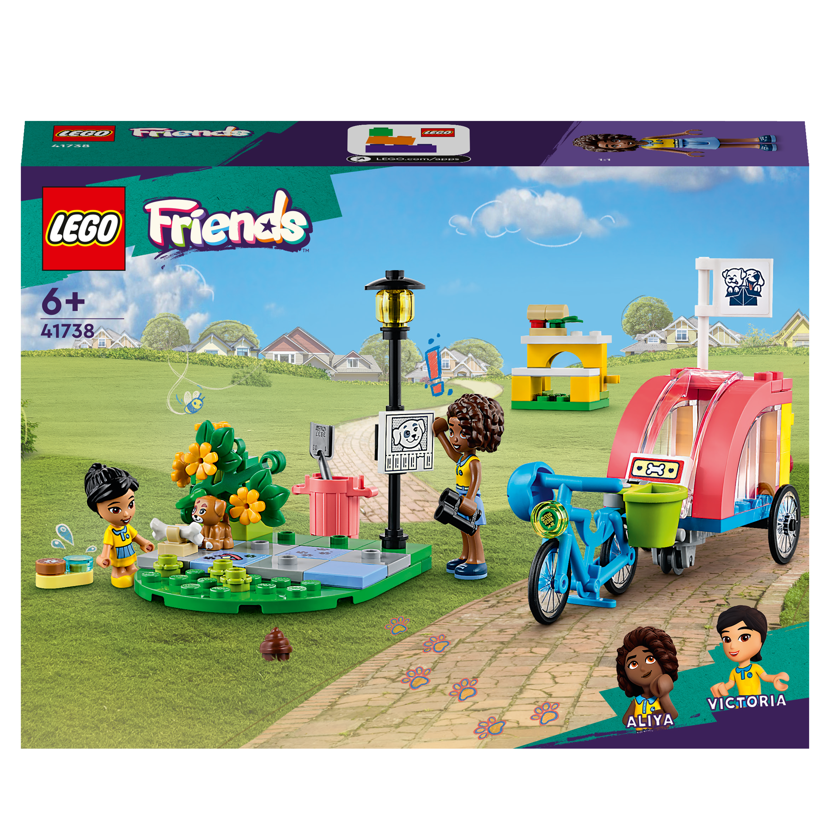 LEGO Friends Bausatz, 41738 Hunderettungsfahrrad Mehrfarbig