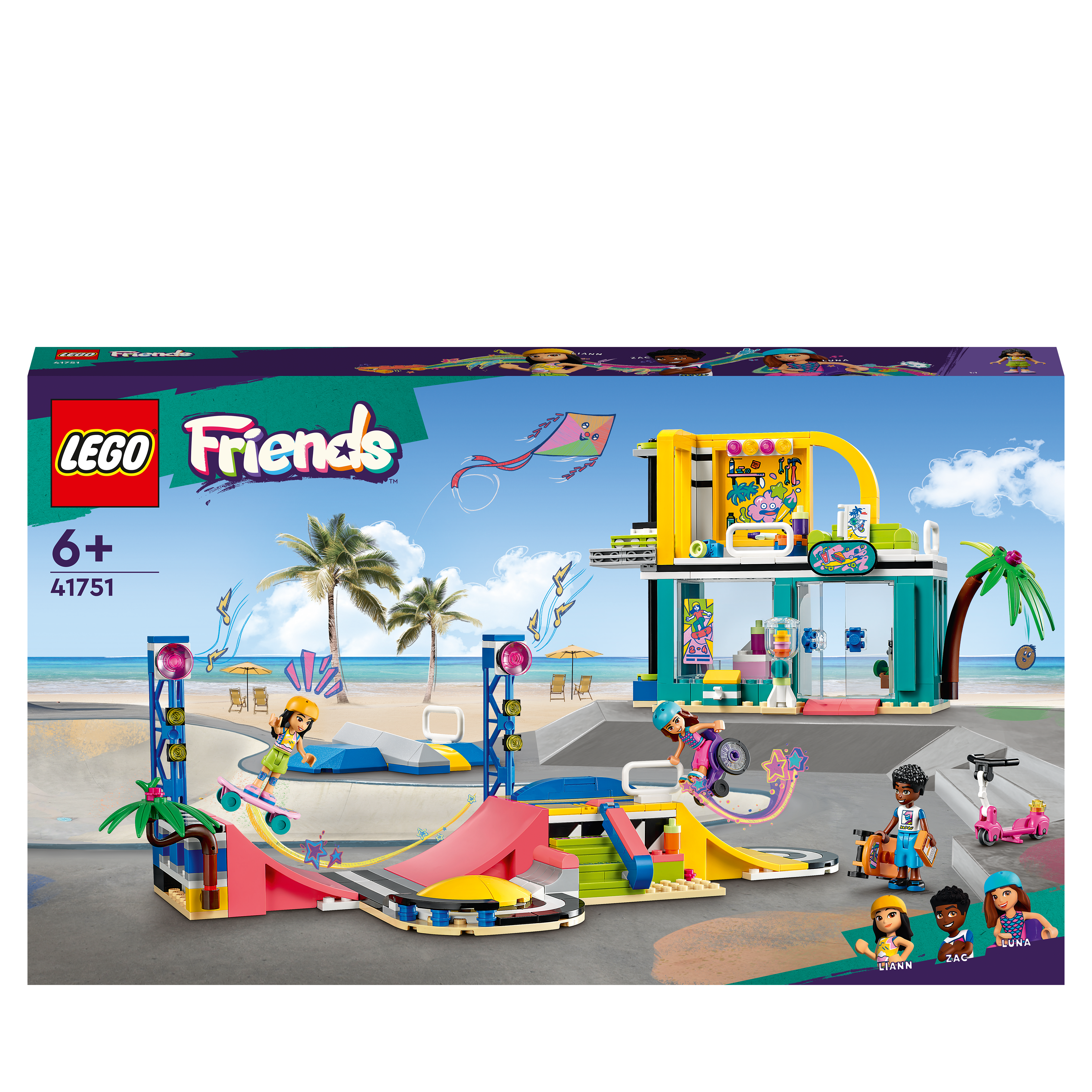 LEGO Friends 41751 Skatepark Bausatz, Mehrfarbig