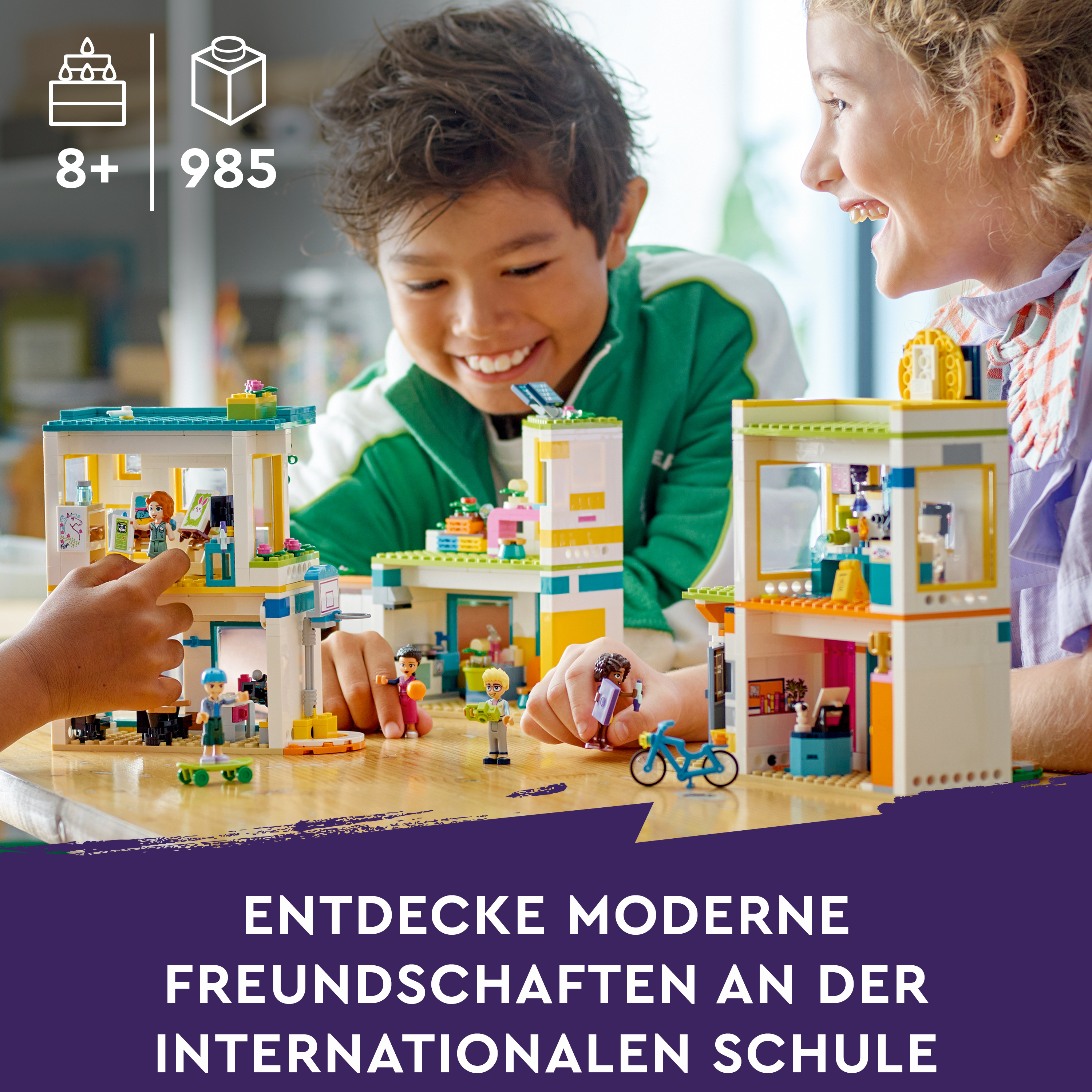 LEGO Friends 41731 Schule Bausatz, Internationale Mehrfarbig