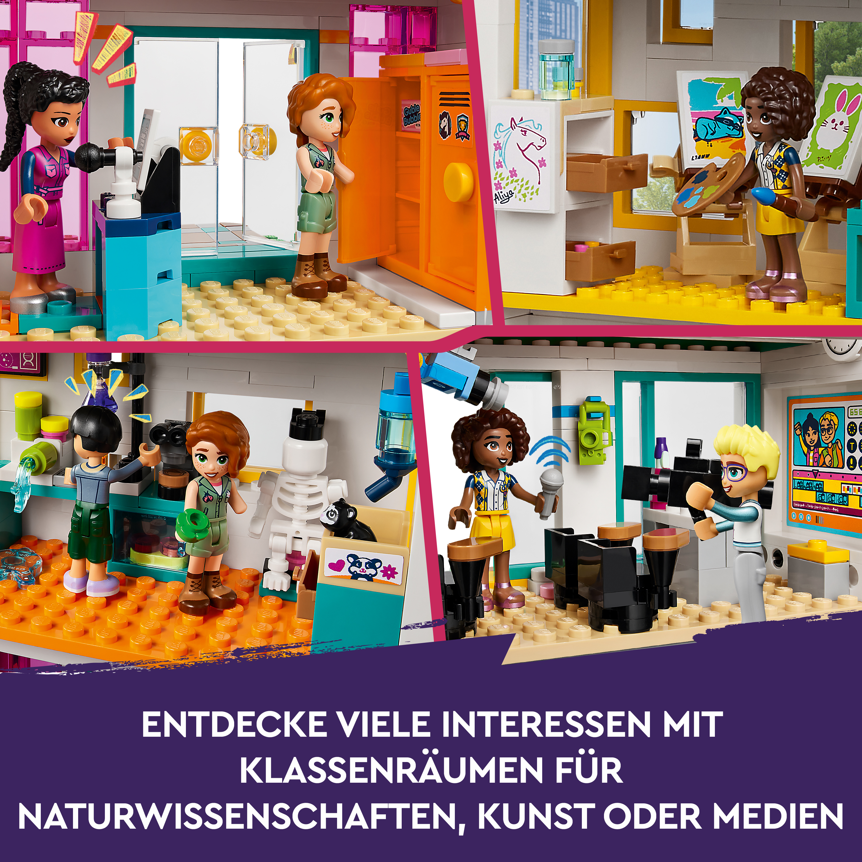 Friends Bausatz, Internationale Mehrfarbig Schule LEGO 41731