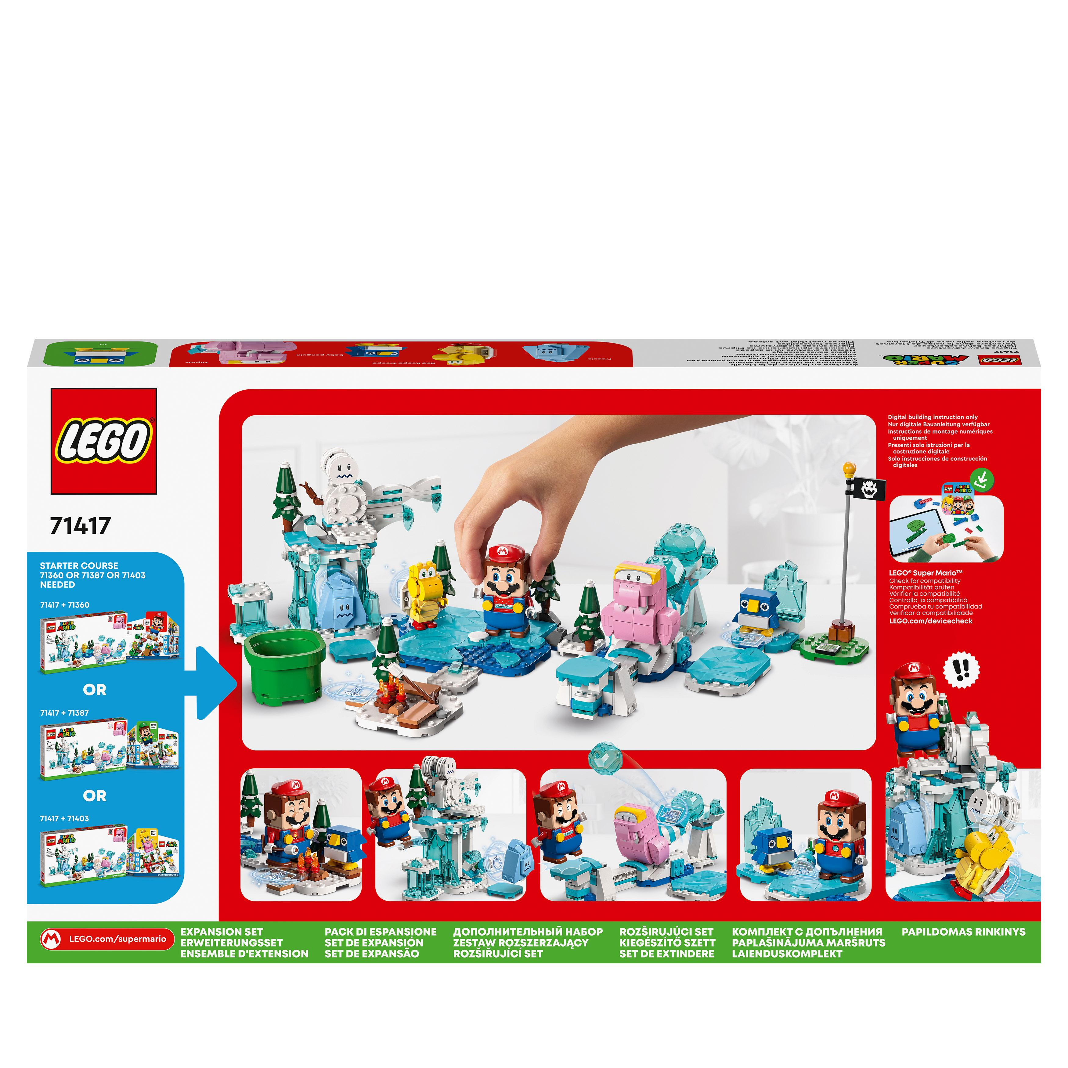 LEGO-Box mit Lego-Charakteren und Szene. Text: Erweiterungsset, Starter-Kurs erforderlich.