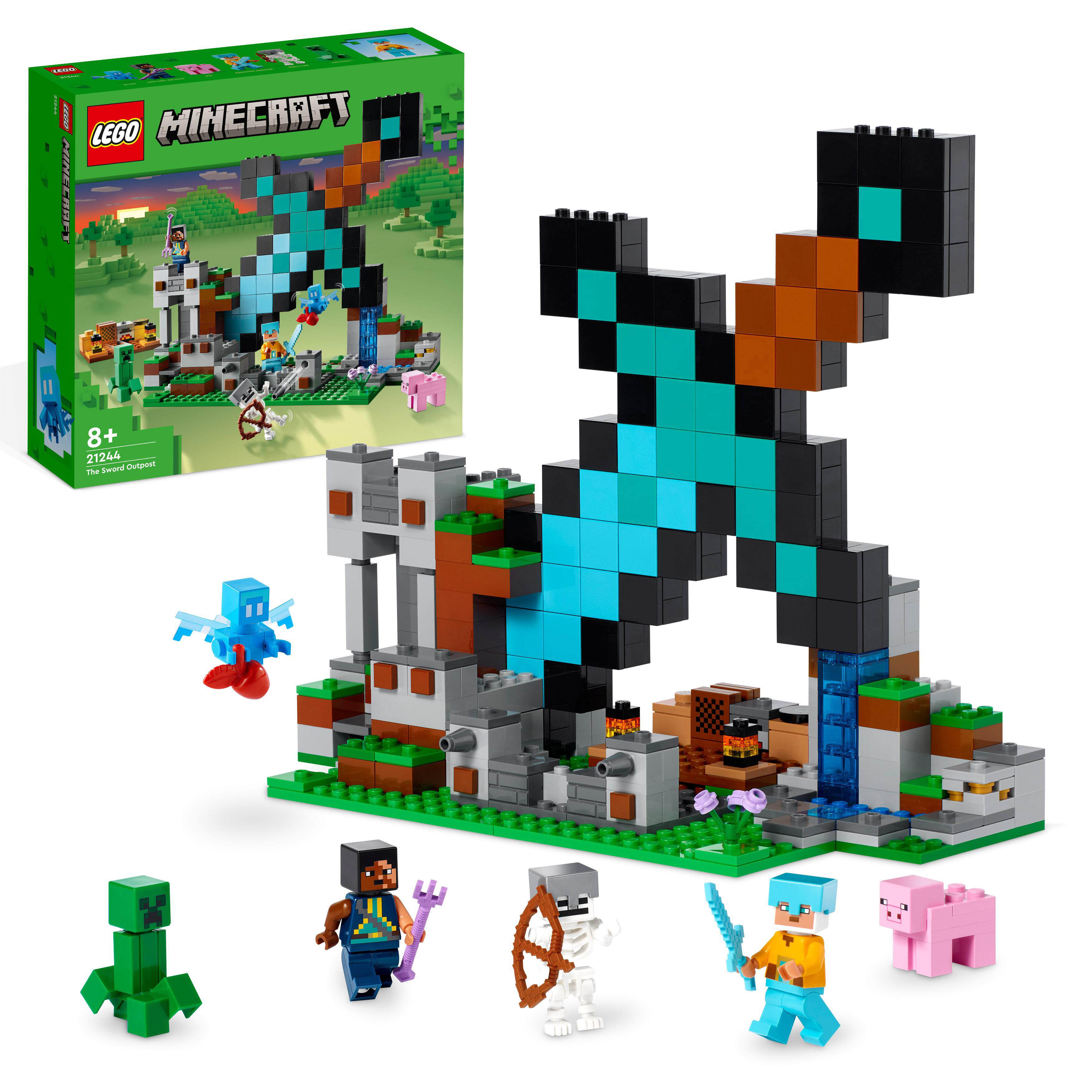 Der LEGO 21244 Bausatz, Minecraft Schwert-Außenposten Mehrfarbig