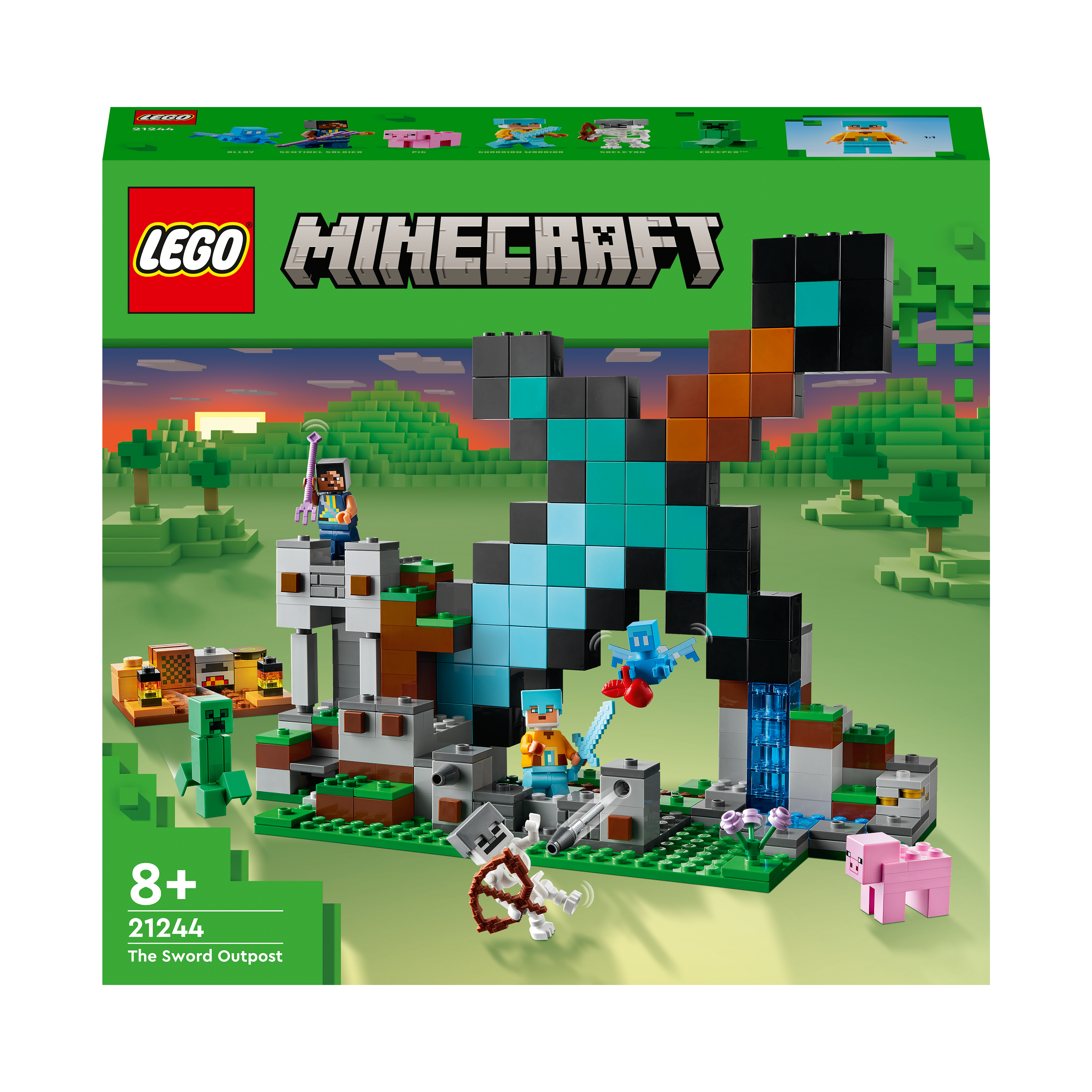 Mehrfarbig Der Bausatz, LEGO Minecraft 21244 Schwert-Außenposten