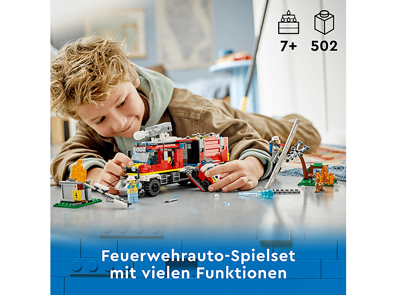 Thumbnail - LEGO City 60374 Einsatzleitwagen der Feuerwehr Bausatz, Mehrfarbig