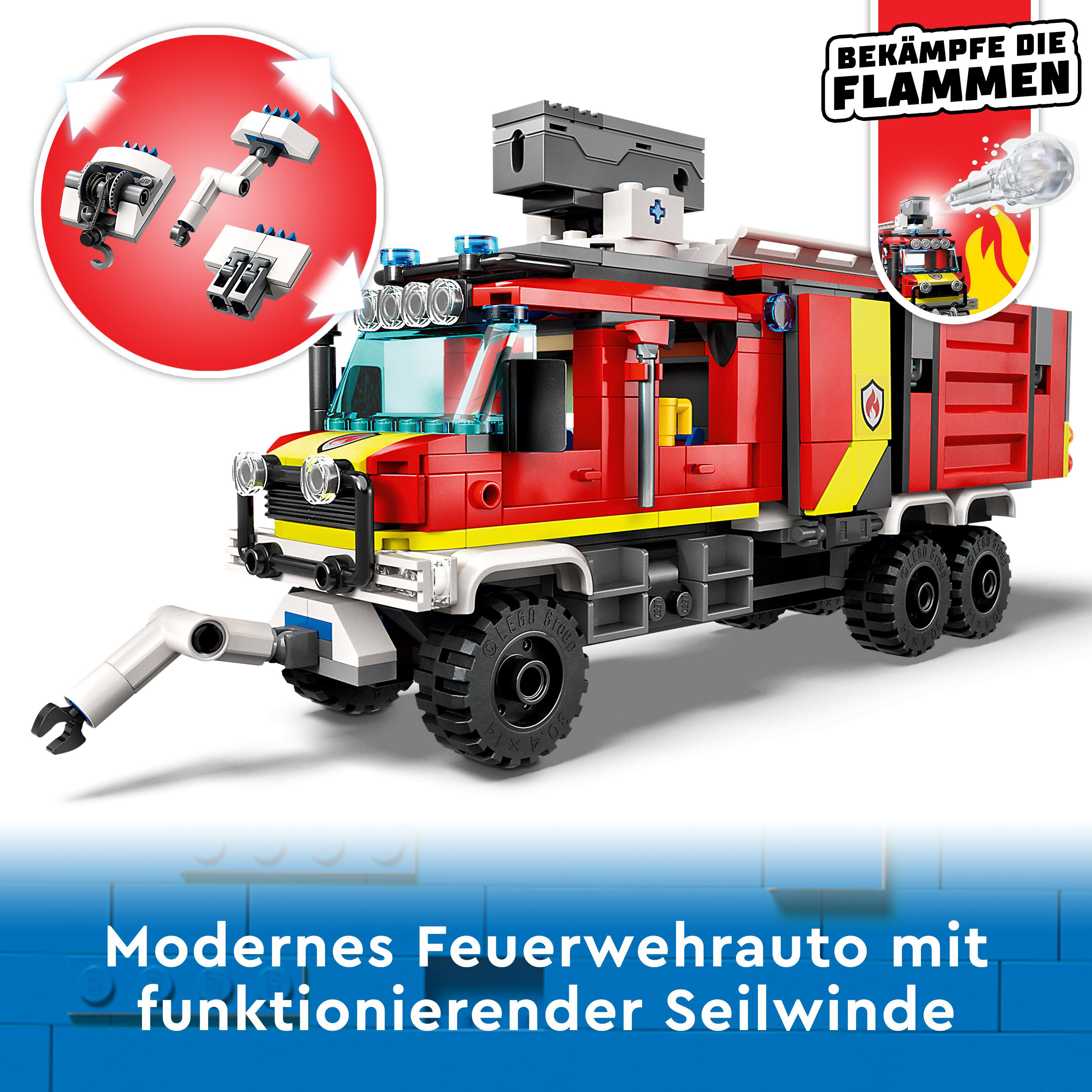Einsatzleitwagen LEGO Mehrfarbig Bausatz, 60374 der City Feuerwehr