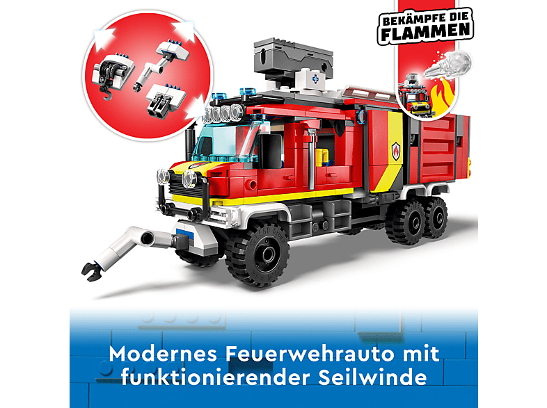 Thumbnail - LEGO City 60374 Einsatzleitwagen der Feuerwehr Bausatz, Mehrfarbig