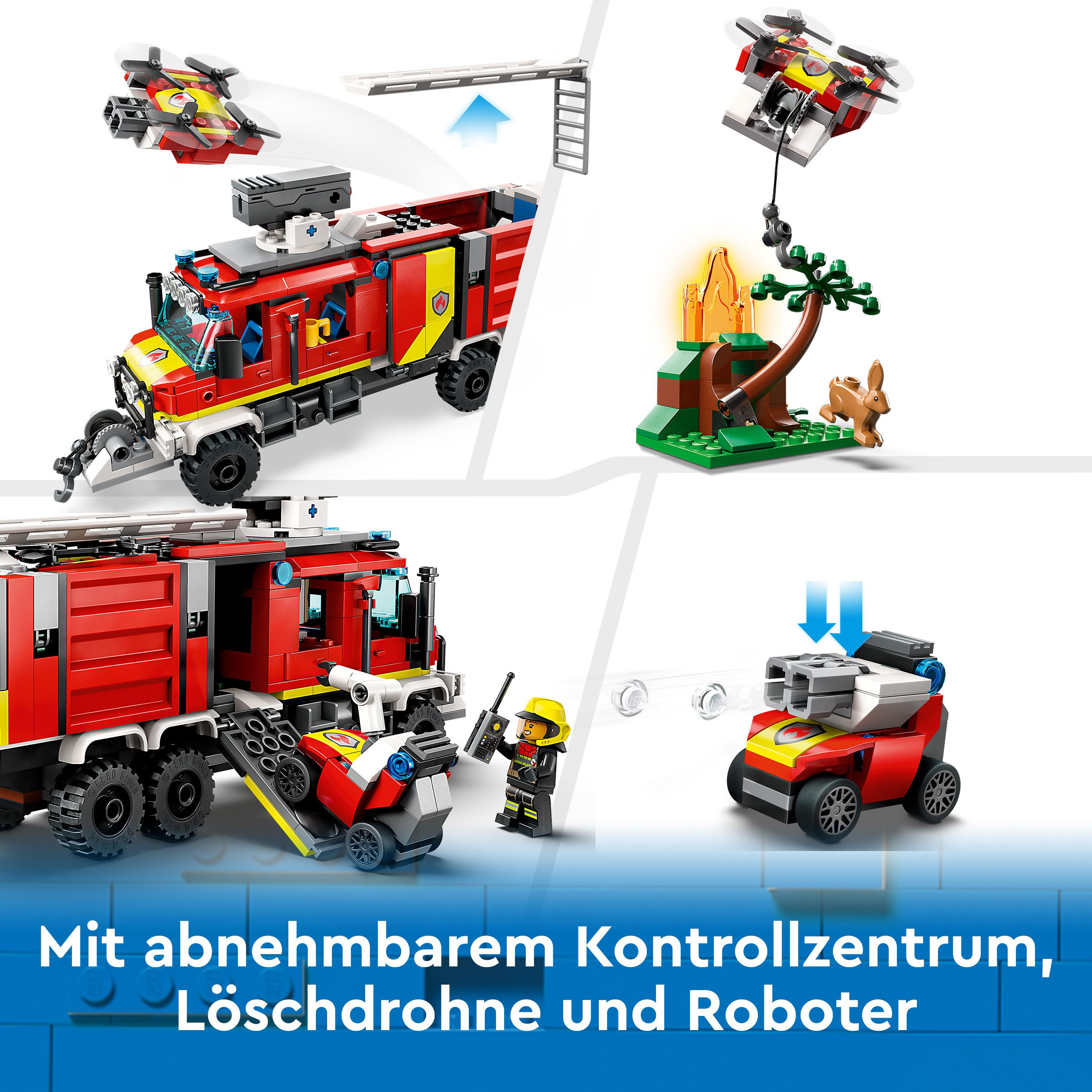 LEGO City Feuerwehr Mehrfarbig der Einsatzleitwagen 60374 Bausatz