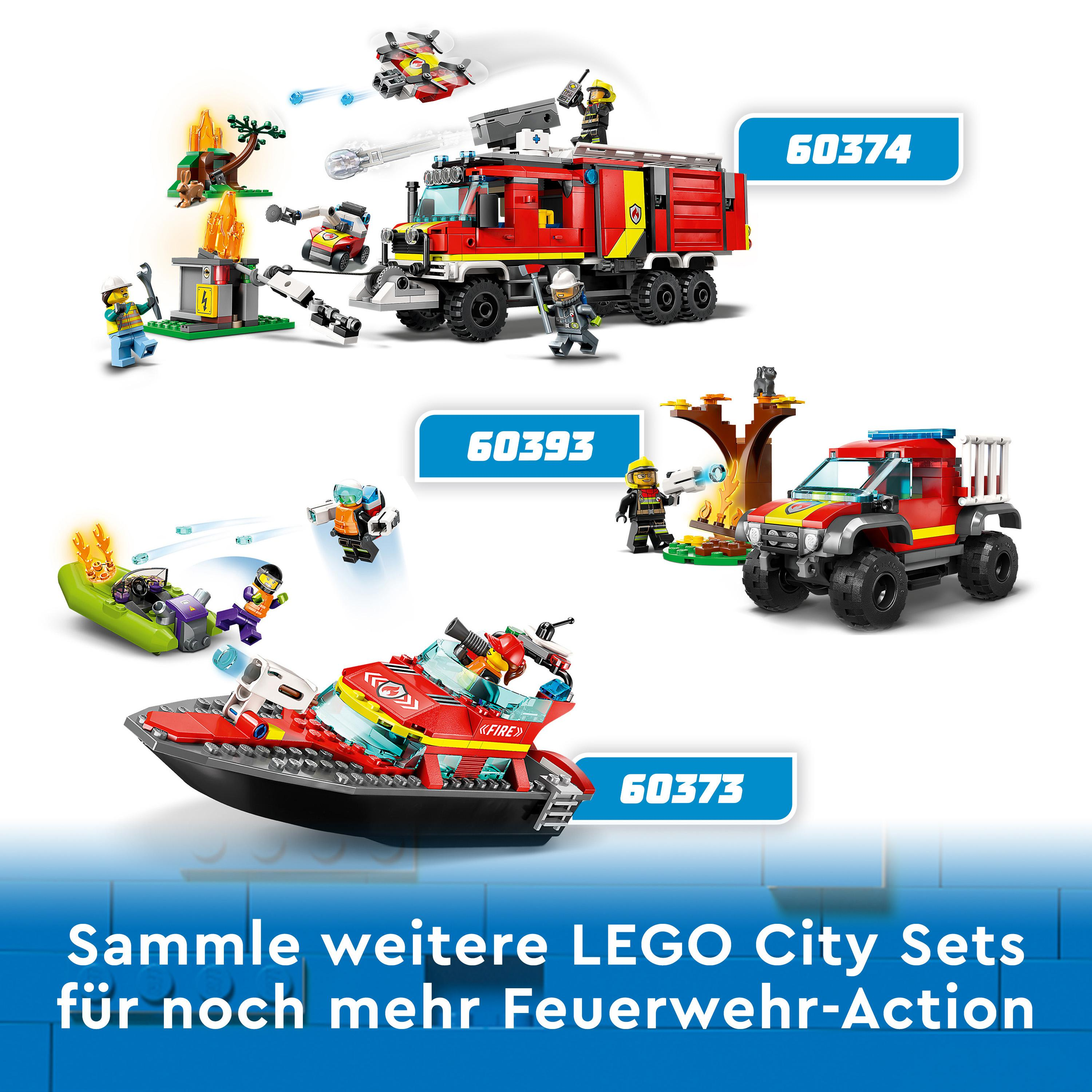 LEGO City Feuerwehr Mehrfarbig der Einsatzleitwagen 60374 Bausatz