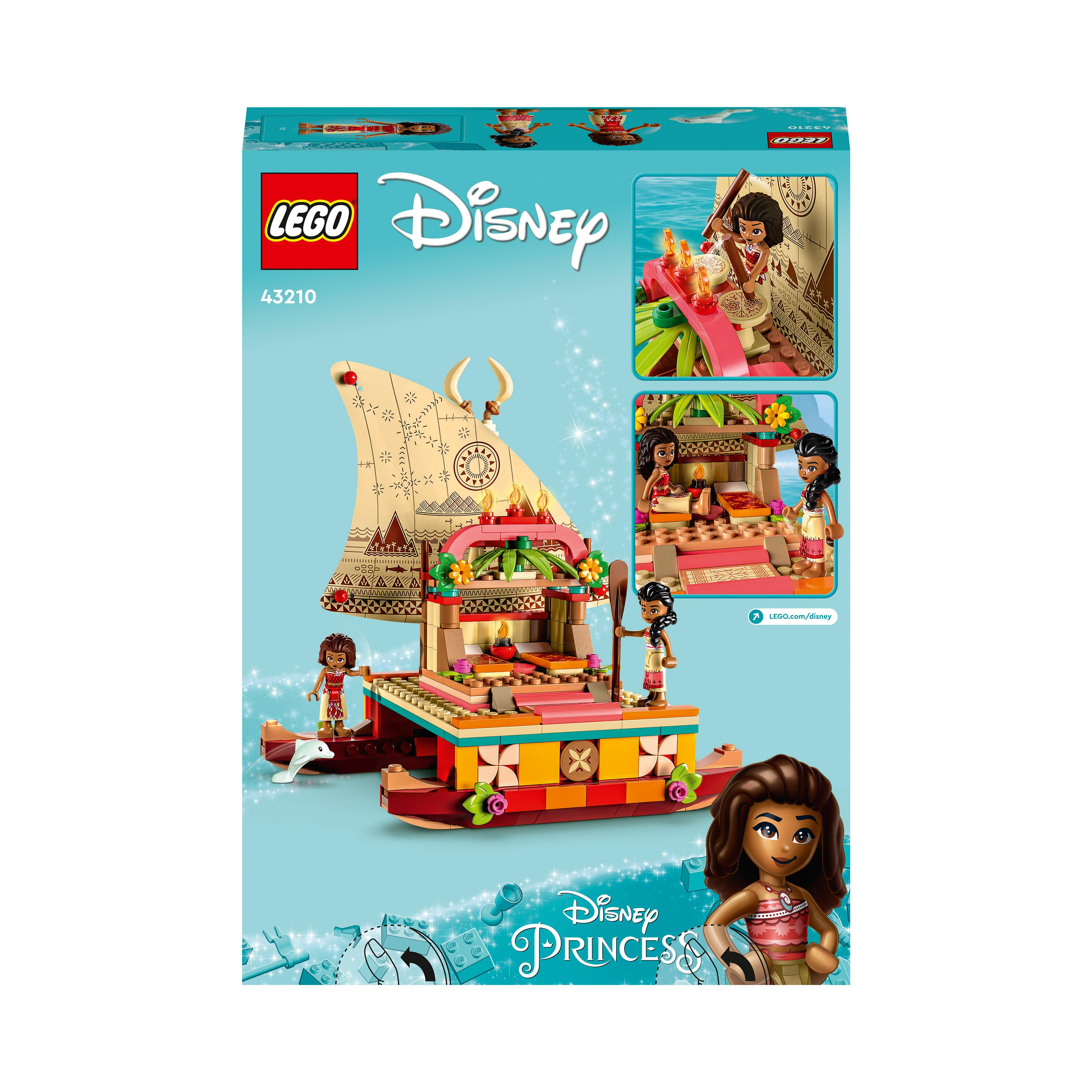 LEGO Disney Katamaran 43210 Bausatz, Mehrfarbig Vaianas