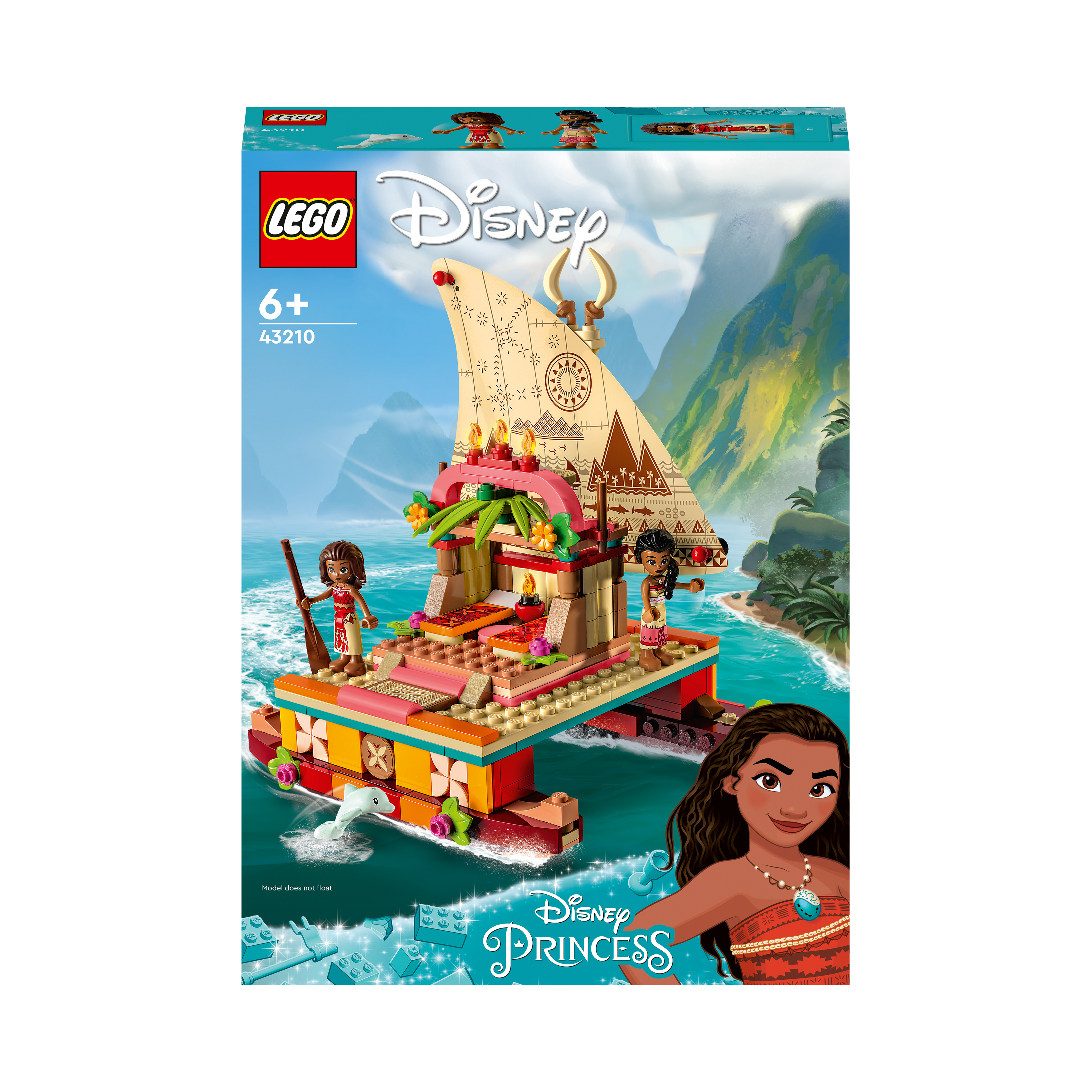 Katamaran Disney Bausatz, Mehrfarbig Vaianas LEGO 43210