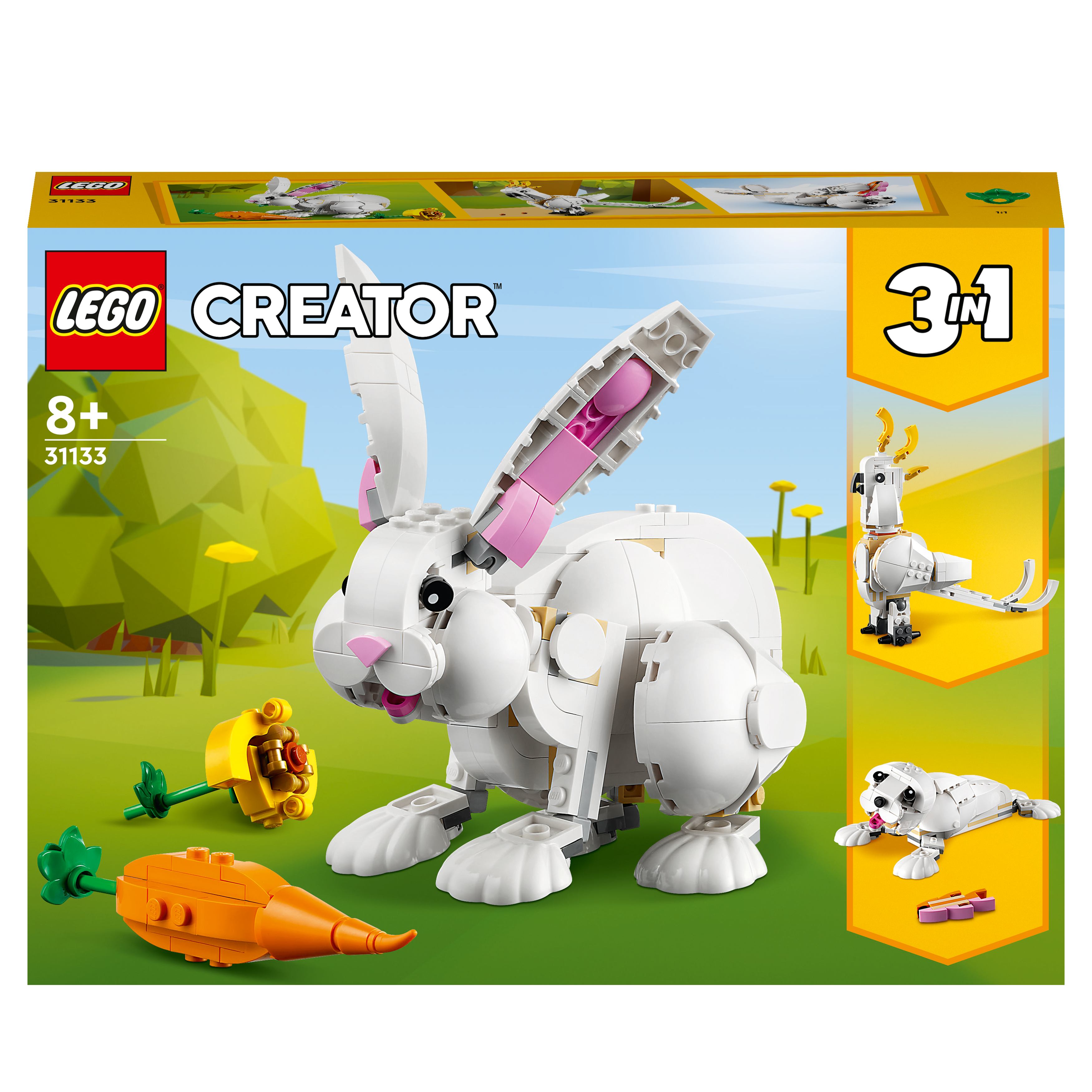 LEGO Creator 31133 Weißer Mehrfarbig Hase Bausatz