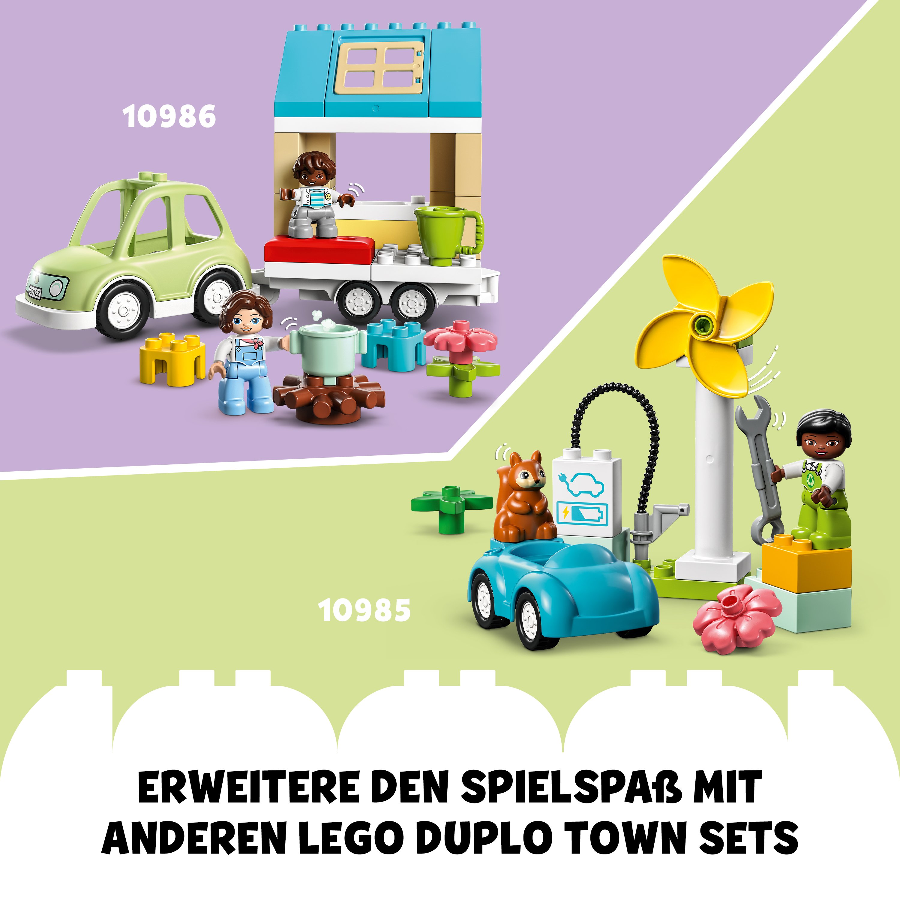 Bausatz, mit DUPLO Baustelle Mehrfarbig 10990 LEGO Baufahrzeugen Town