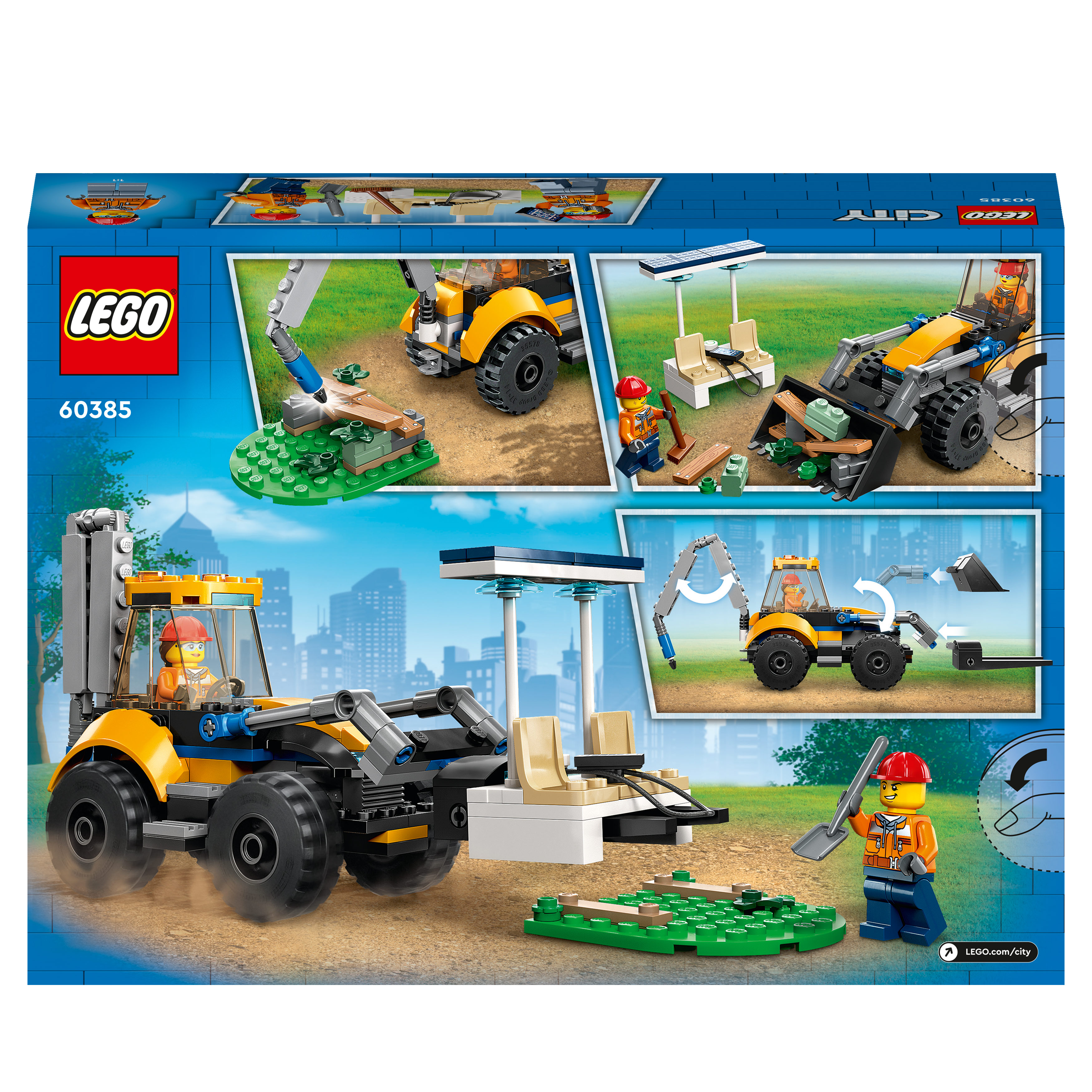 City 60385 Radlader Mehrfarbig Bausatz, LEGO