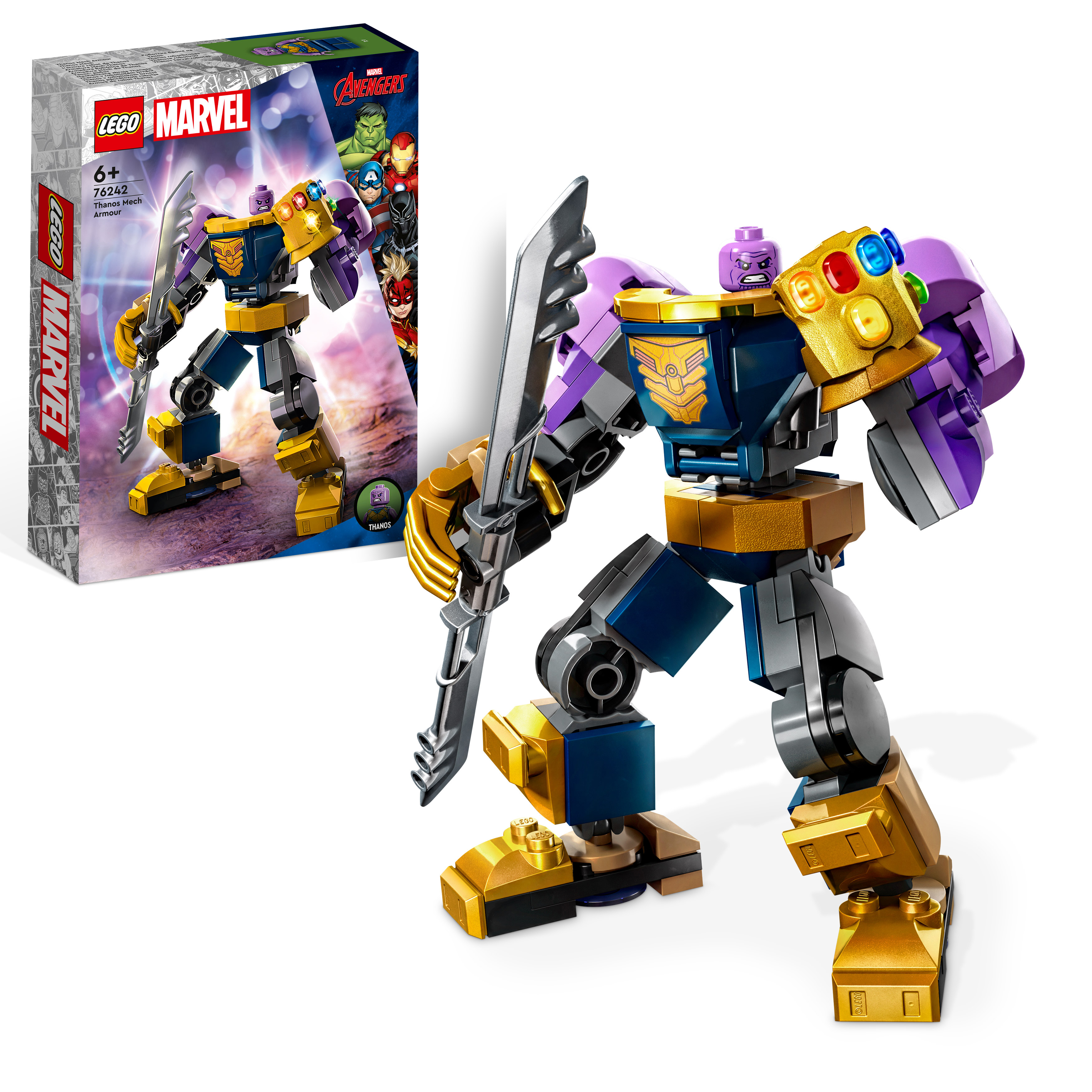 LEGO Marvel 76242 Thanos Mech Bausatz, Mehrfarbig