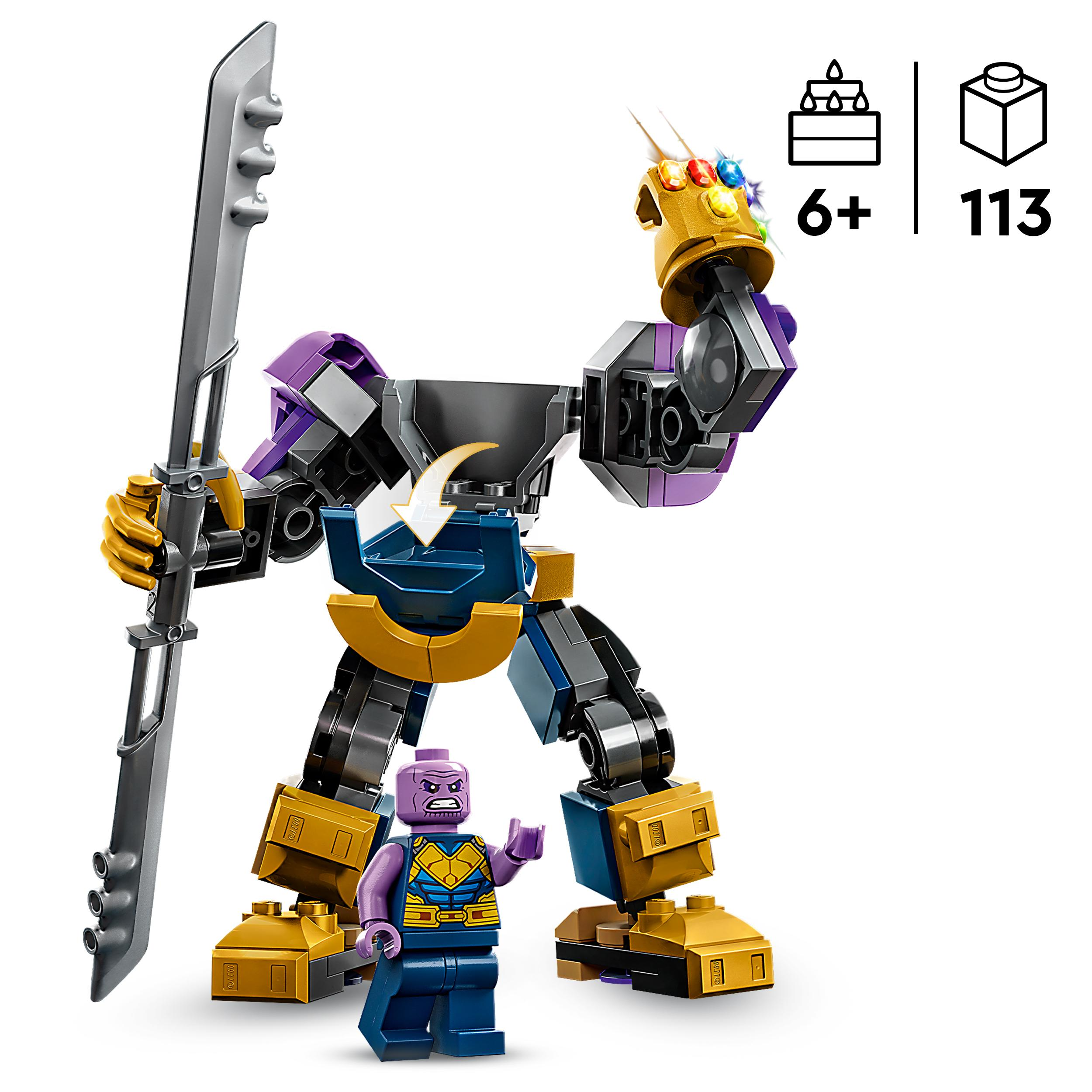 LEGO Marvel 76242 Thanos Mech Bausatz, Mehrfarbig