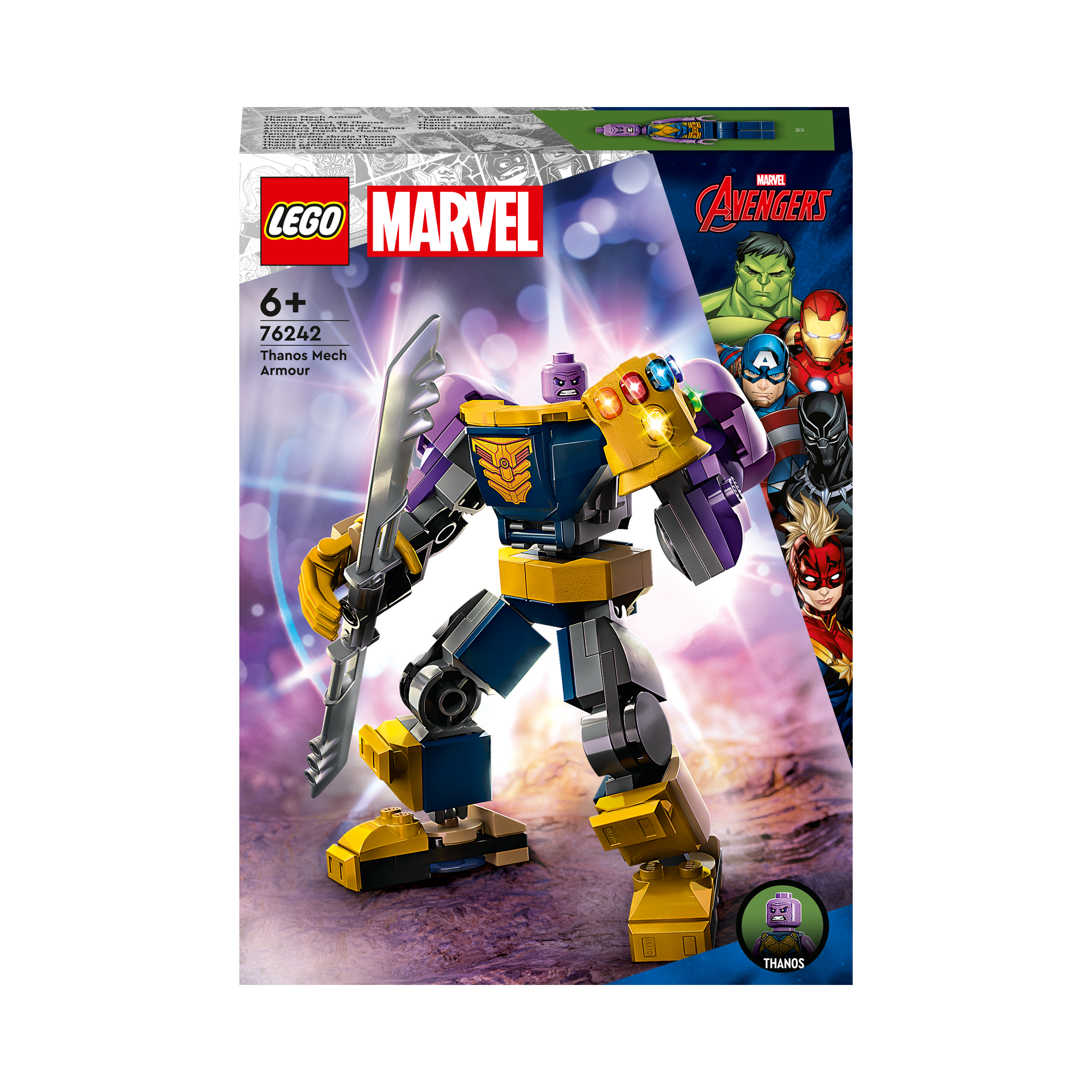 LEGO Marvel 76242 Thanos Mech Bausatz, Mehrfarbig