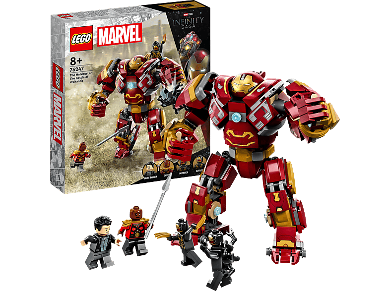 76247 Bausatz, LEGO von Hulkbuster: Wakanda Der Mehrfarbig Marvel Kampf