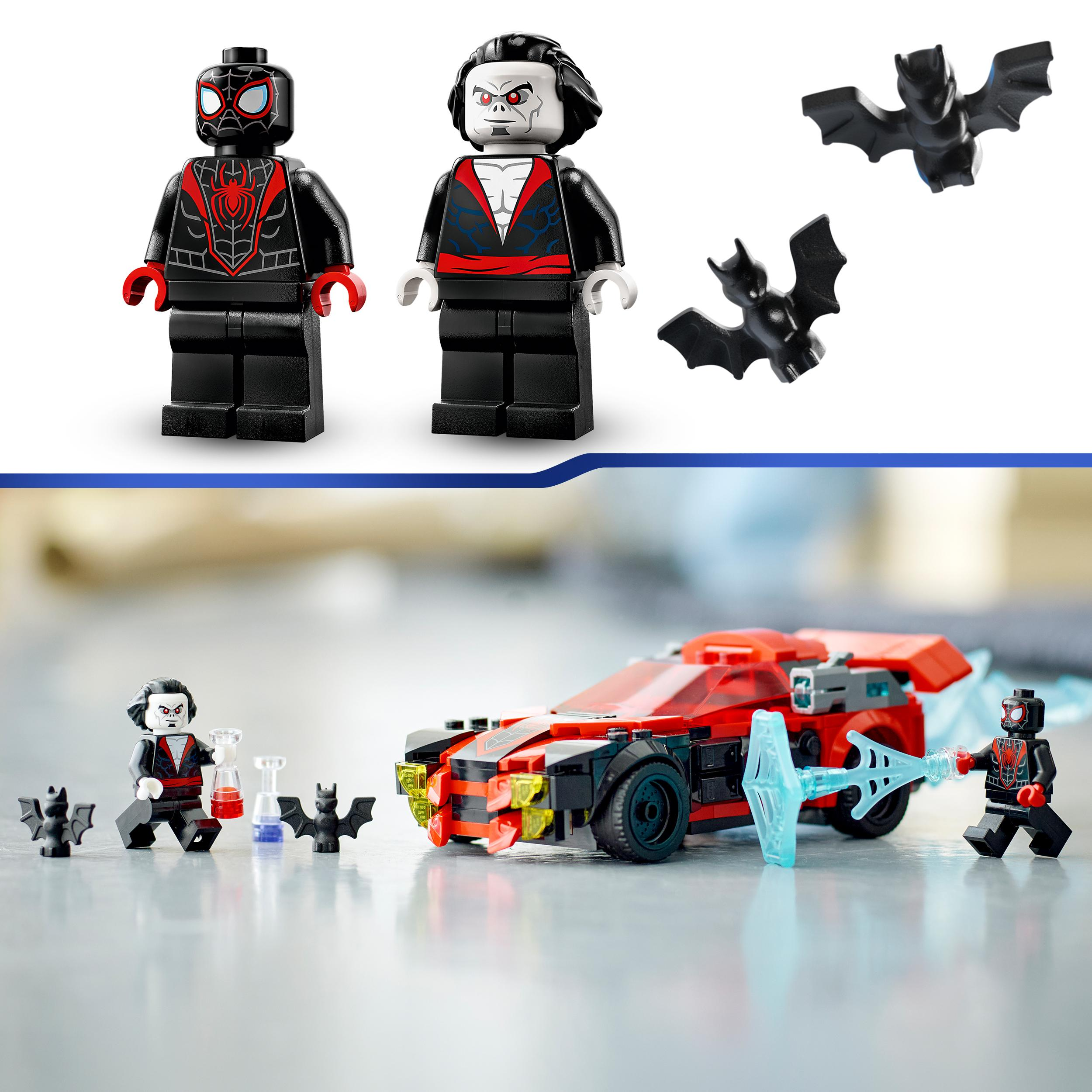 LEGO Marvel 76244 Miles Morales Mehrfarbig Bausatz, Morbius vs