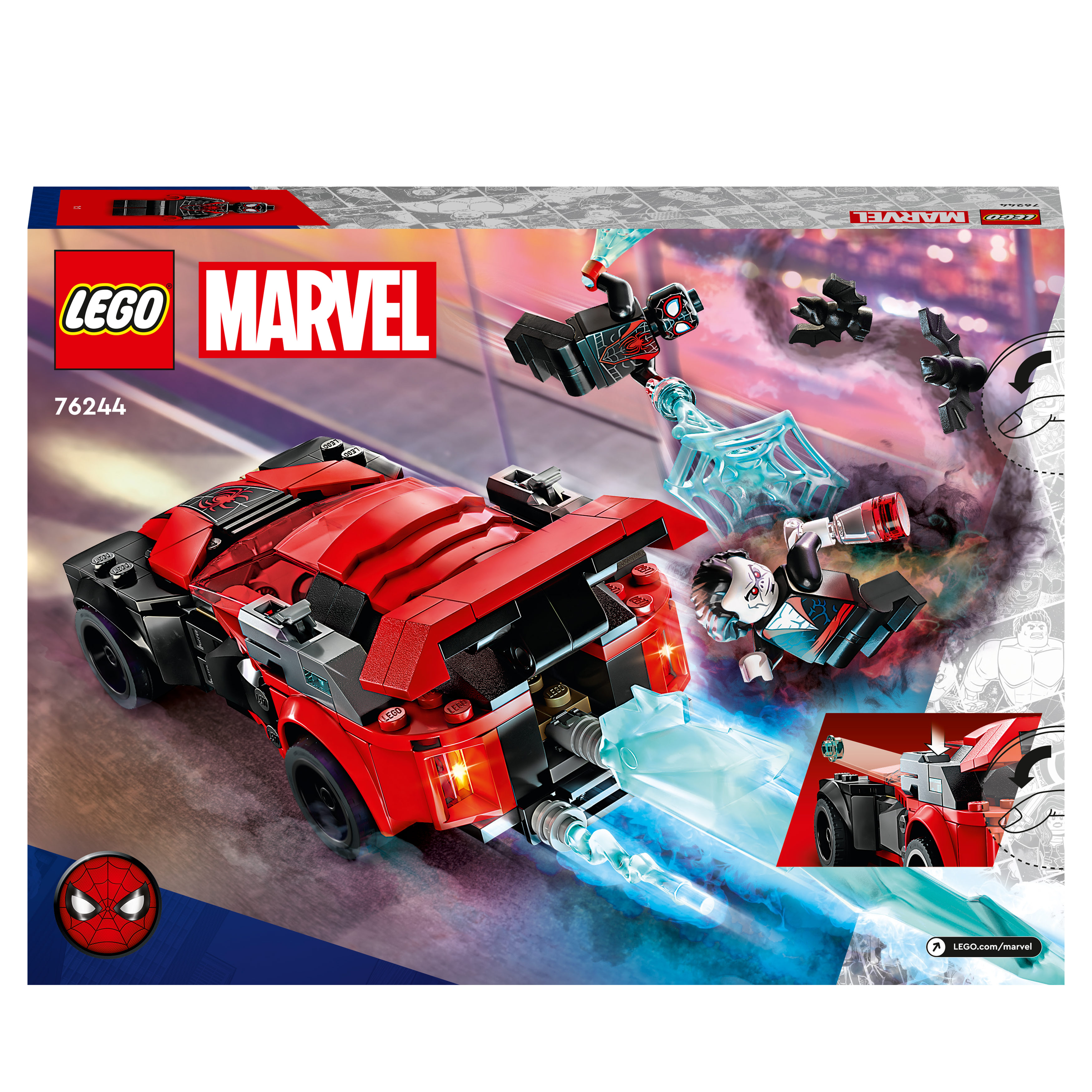 76244 vs. Marvel Bausatz, LEGO Mehrfarbig Morales Miles Morbius