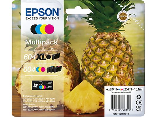 EPSON 604 multi bk xl, cmy std.